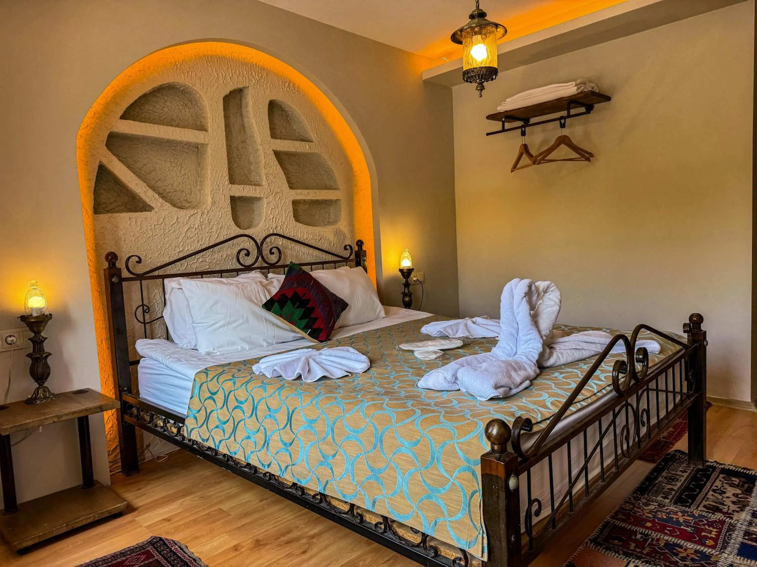 Bed in Nomads Cave Hotel & Rooftop