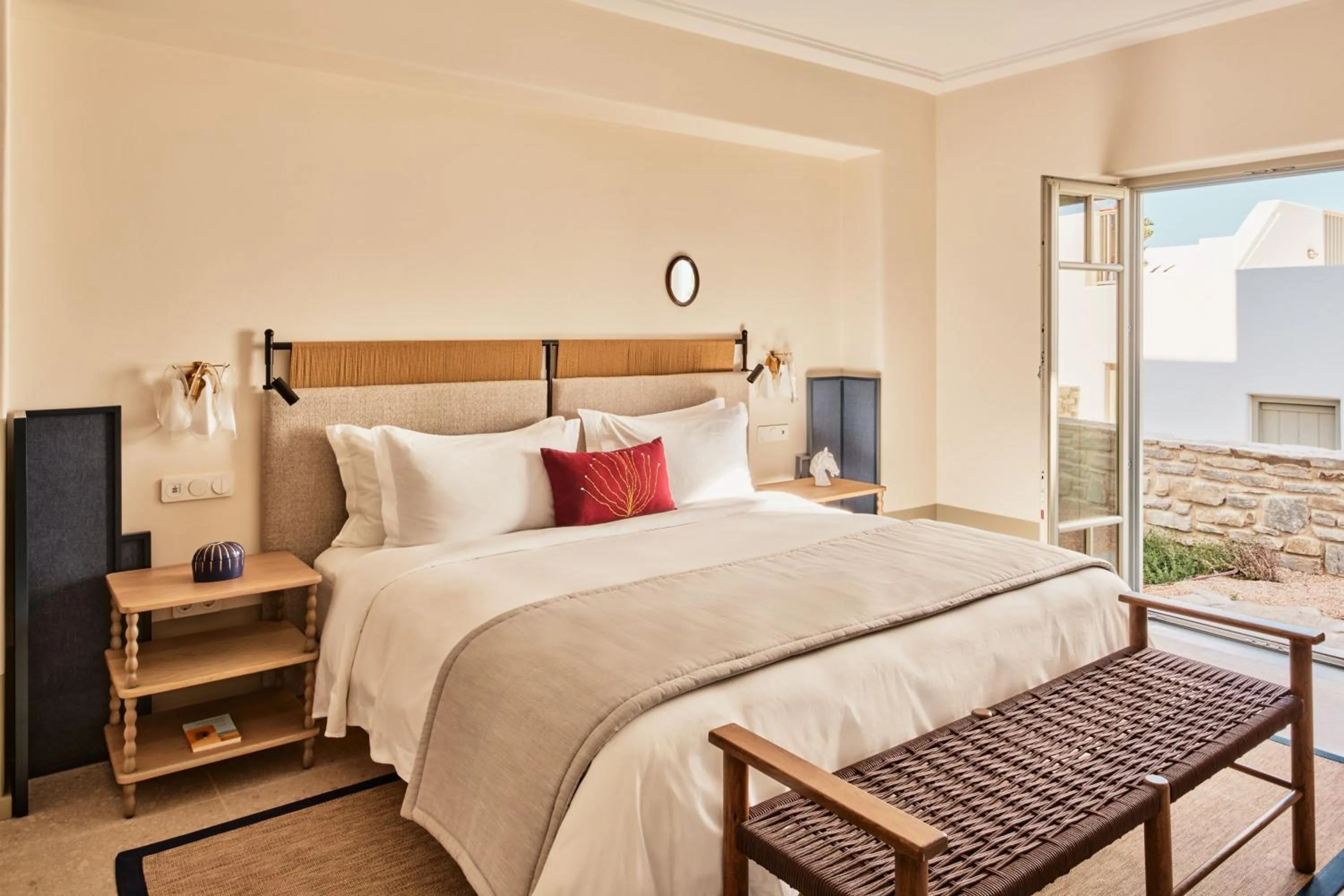 Bedroom, Bed in Cosme, a Luxury Collection Resort, Paros