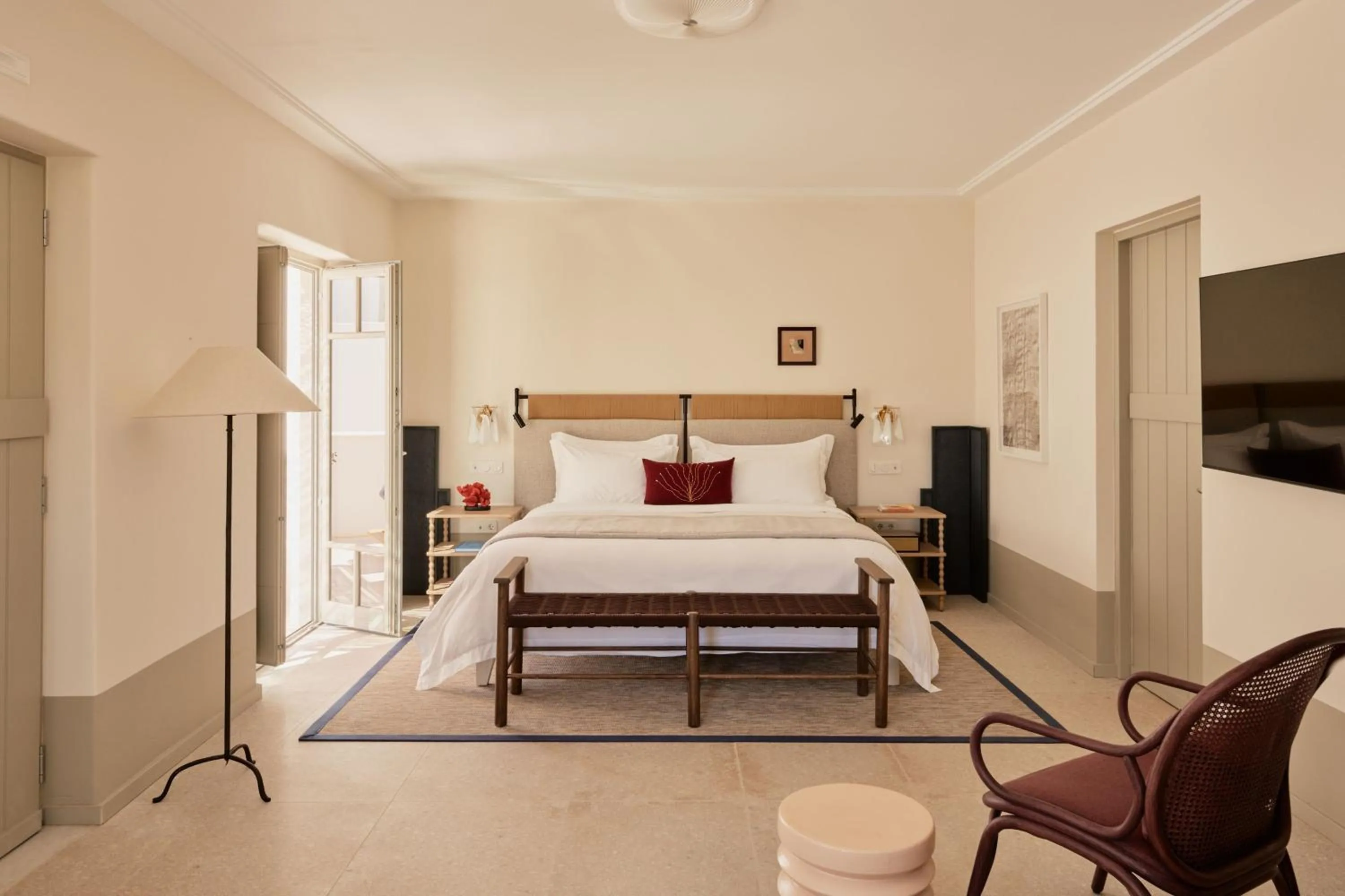 Bedroom, Bed in Cosme, a Luxury Collection Resort, Paros