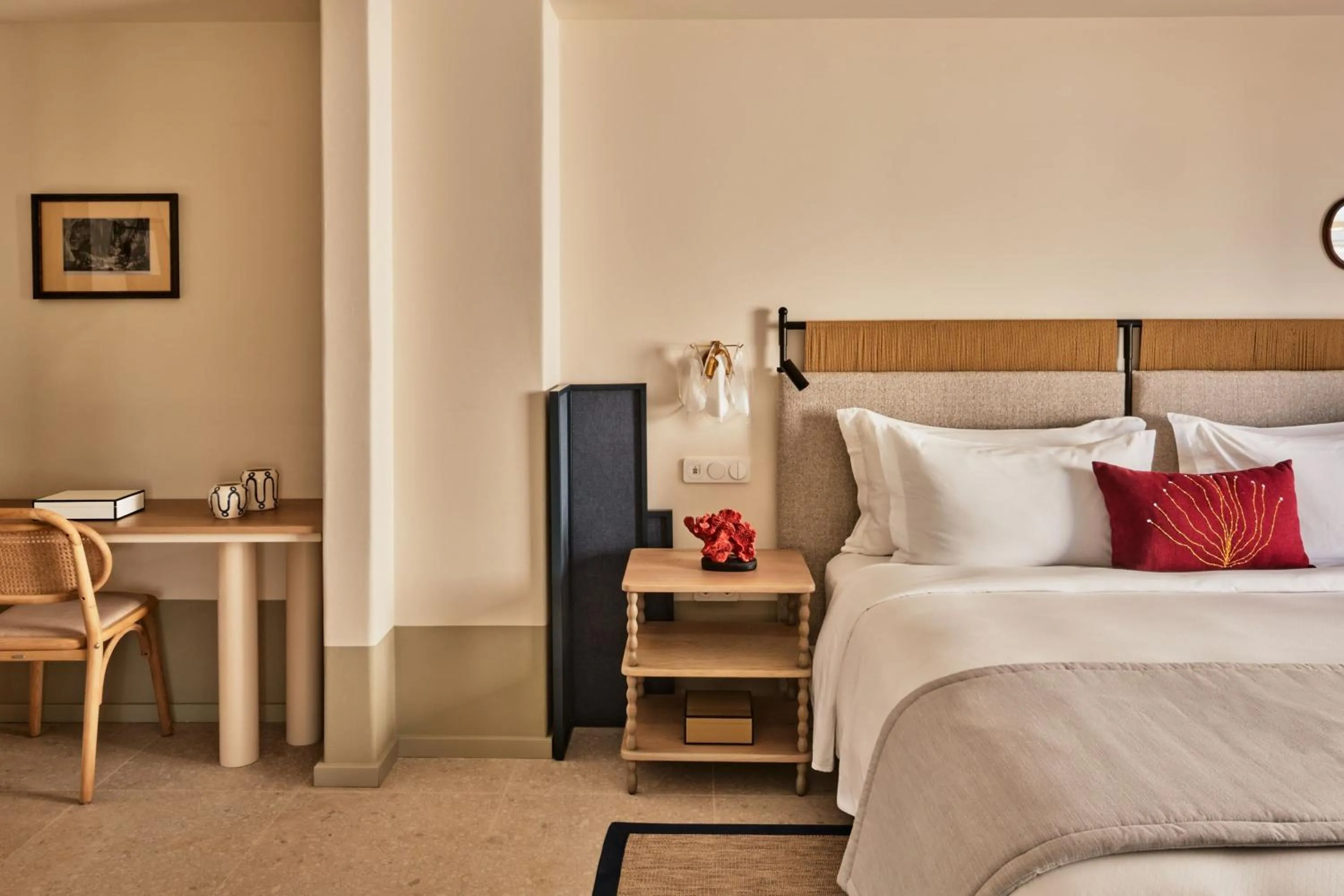 Bedroom, Bed in Cosme, a Luxury Collection Resort, Paros