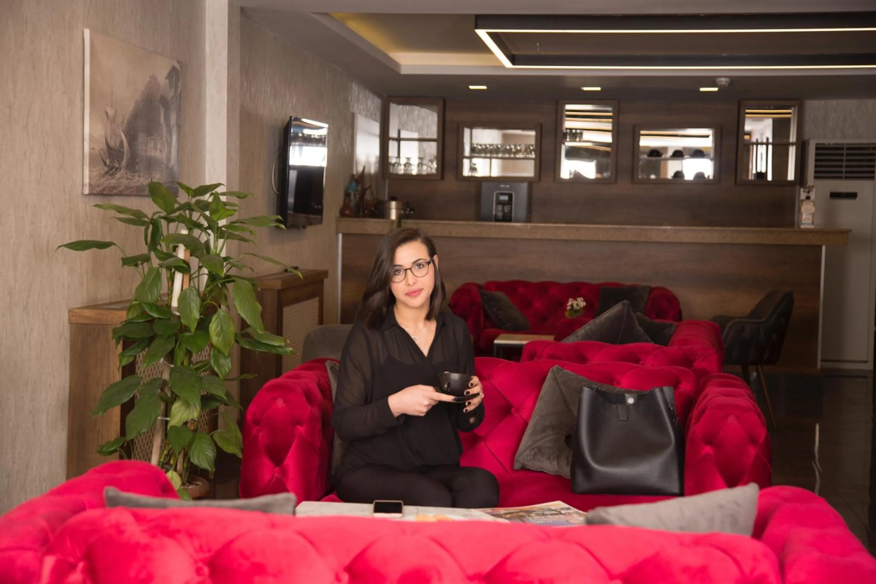 Seating area in Sim Hotel Istanbul Old City