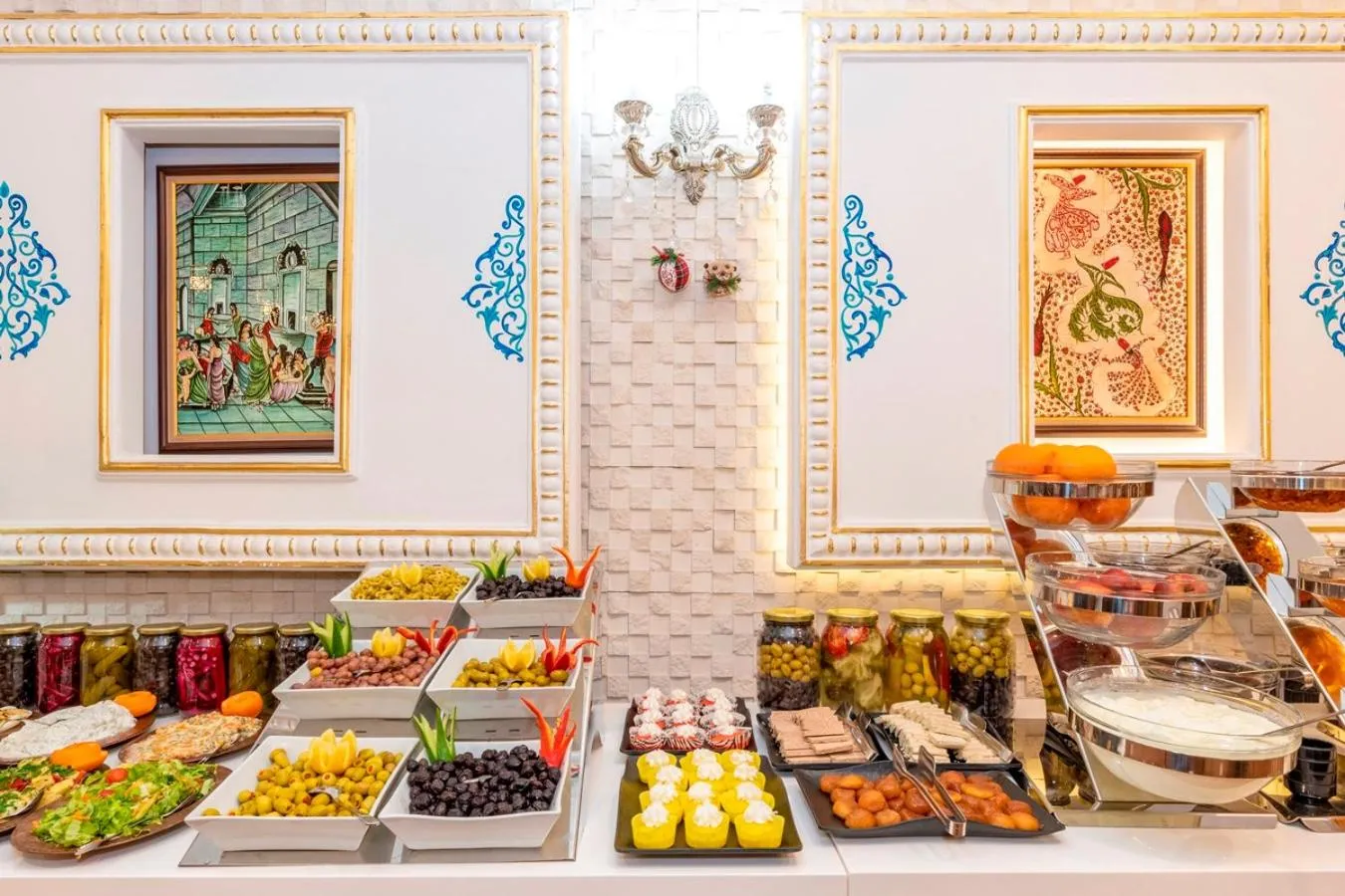 Buffet breakfast in The Byzantium Suites Hotel & Spa