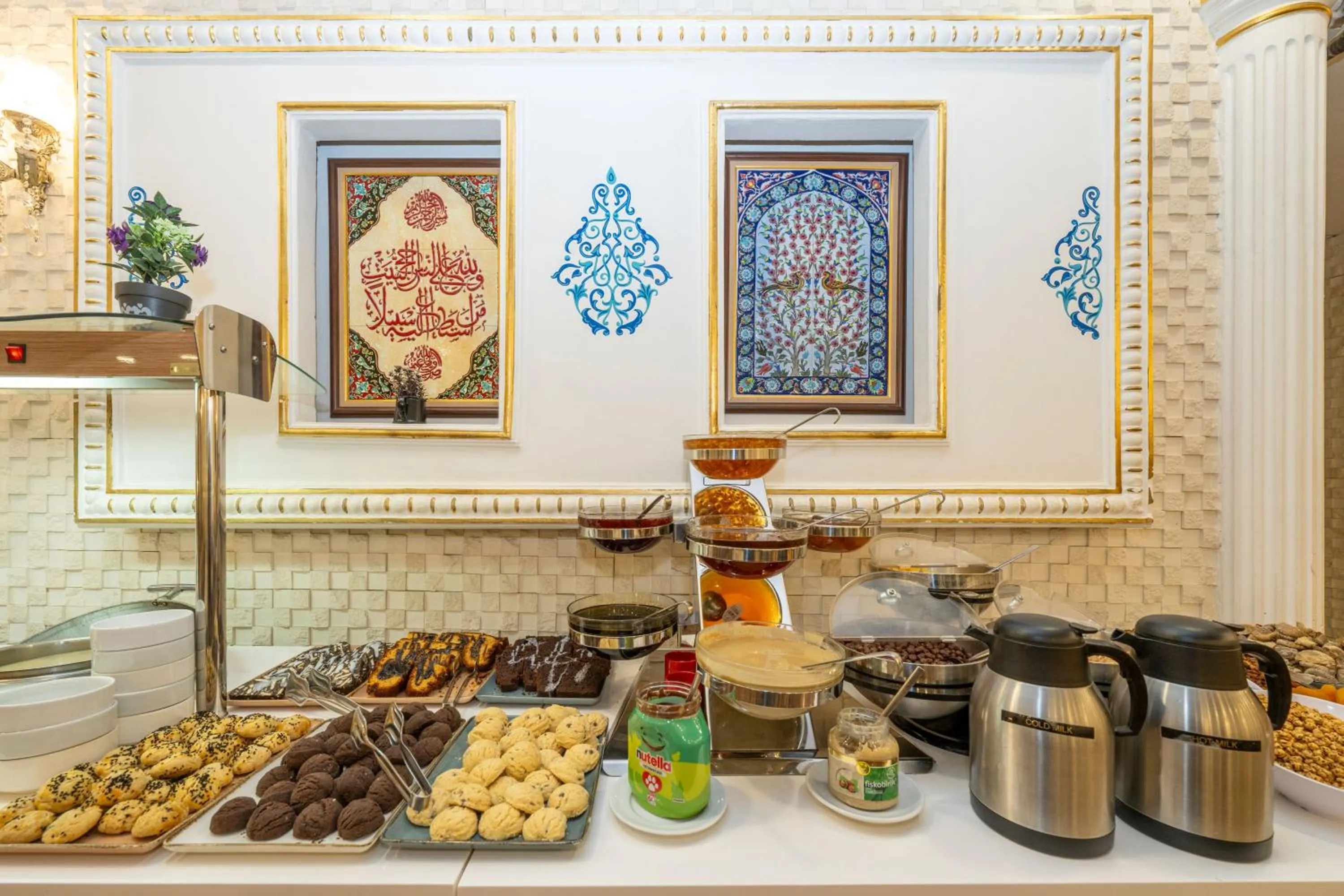 Buffet breakfast in The Byzantium Suites Hotel & Spa