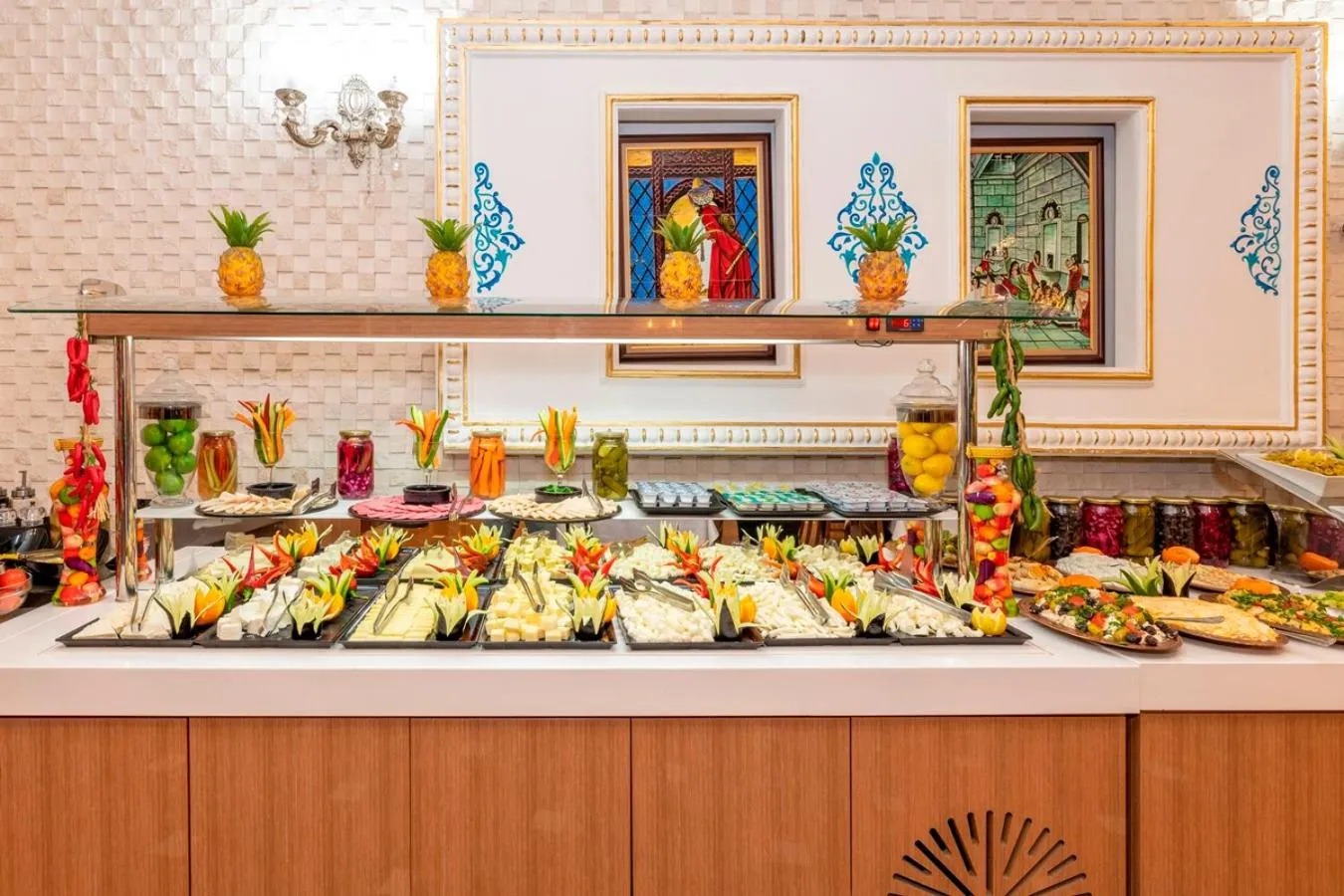 Buffet breakfast in The Byzantium Suites Hotel & Spa