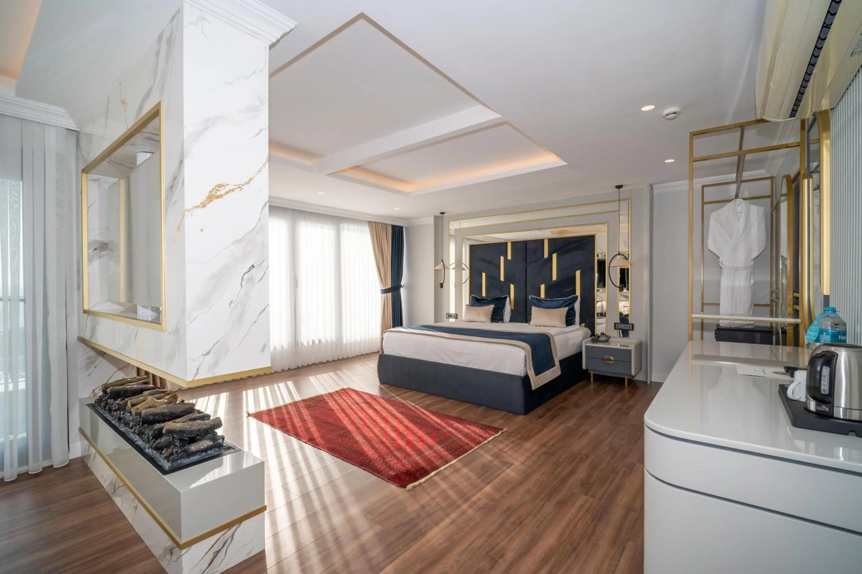 Photo of the whole room, Bed in The Byzantium Suites Hotel & Spa