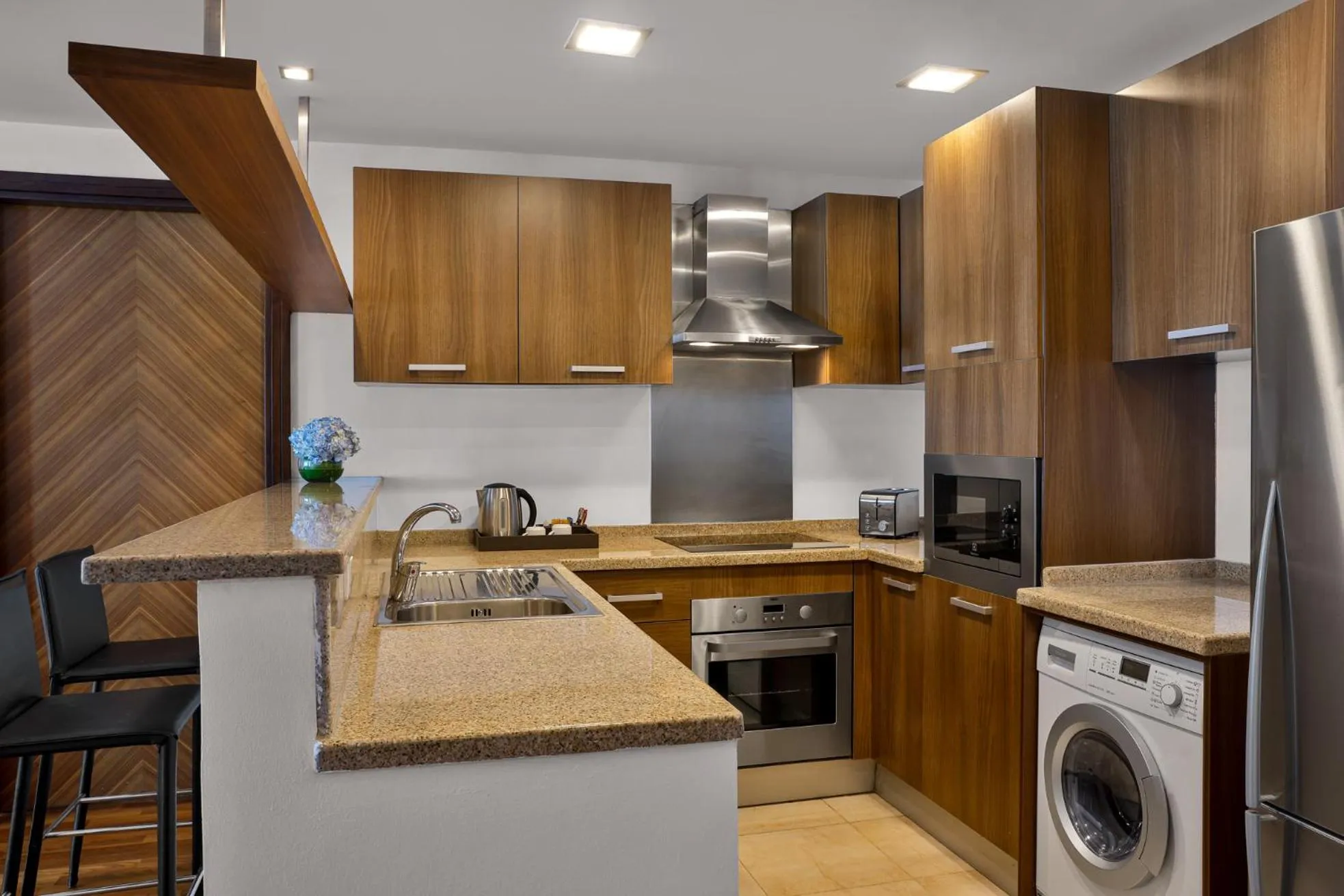 kitchen in La Suite Dubai Hotel & Apartments