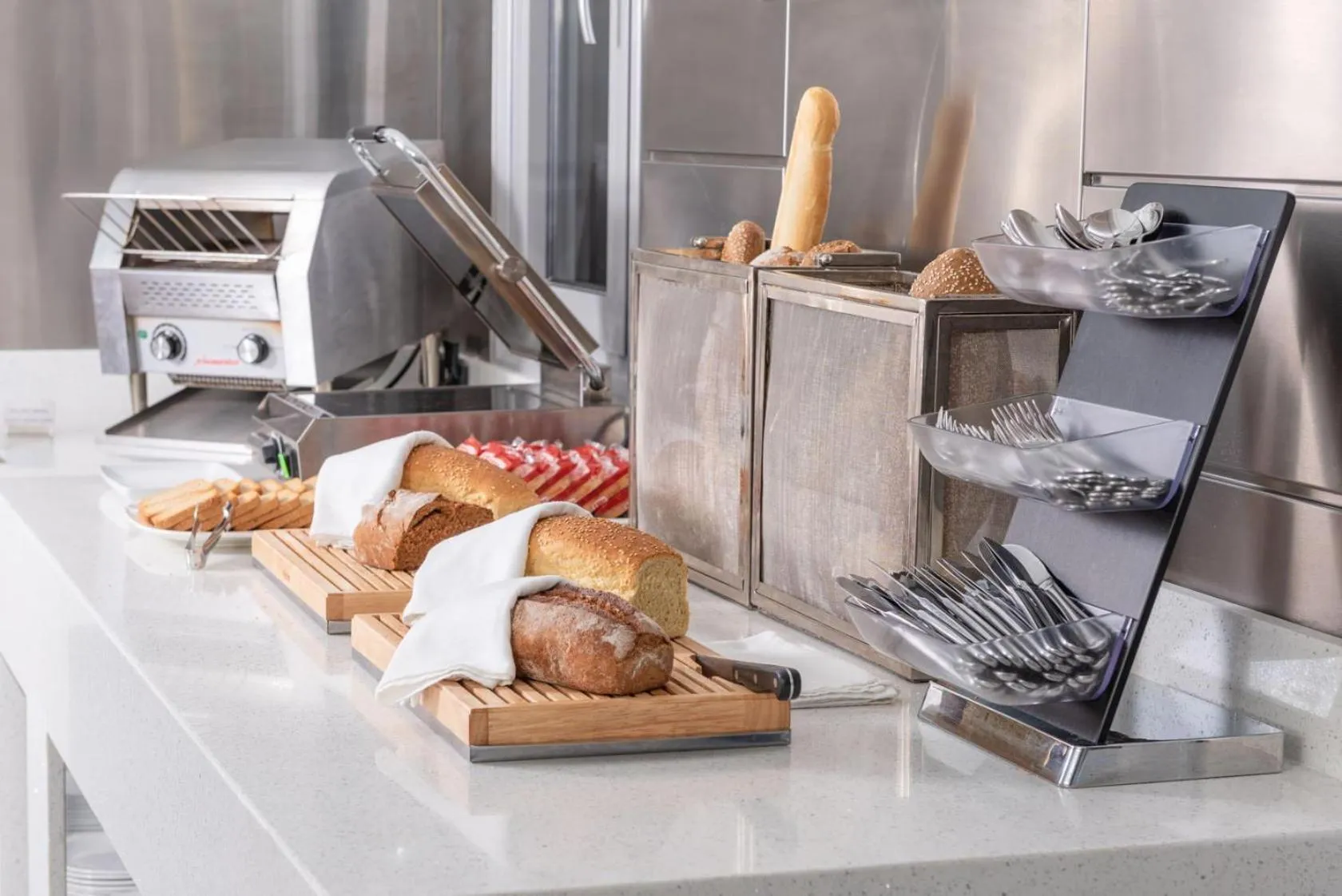 Buffet breakfast in Adrina Beach Hotel