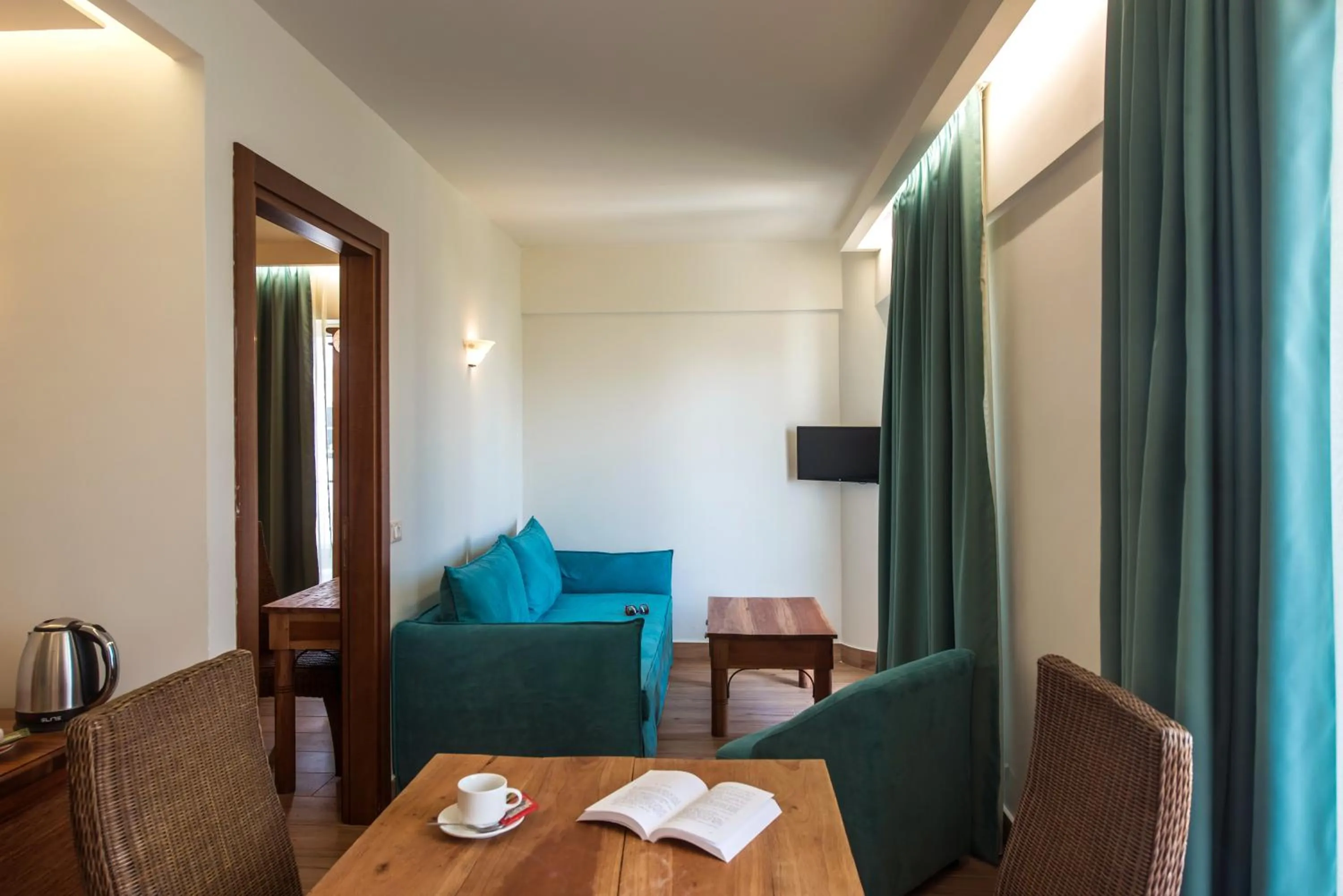 Seating area in Anesis Blue Boutique Hotel