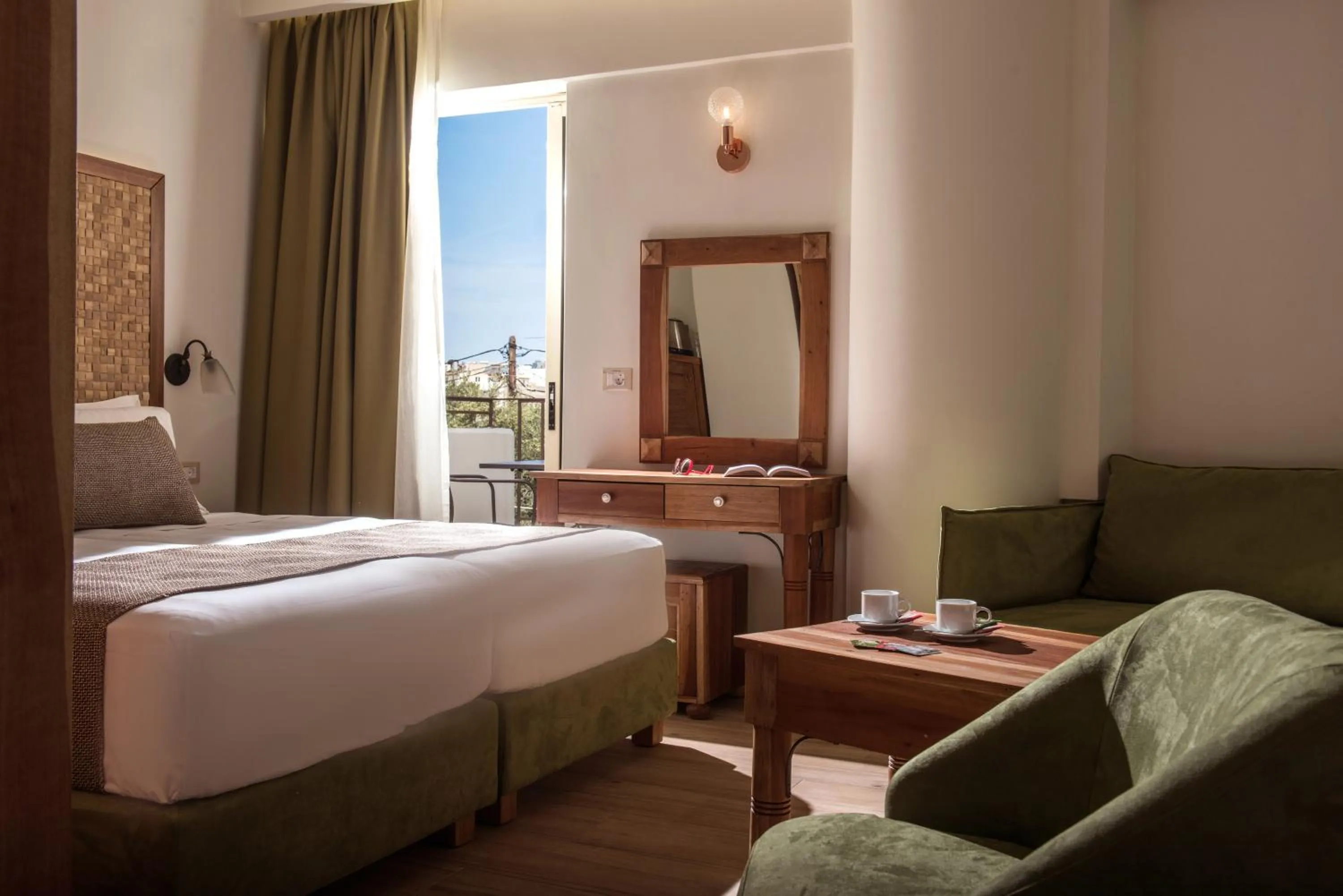 View (from property/room), Bed in Anesis Blue Boutique Hotel