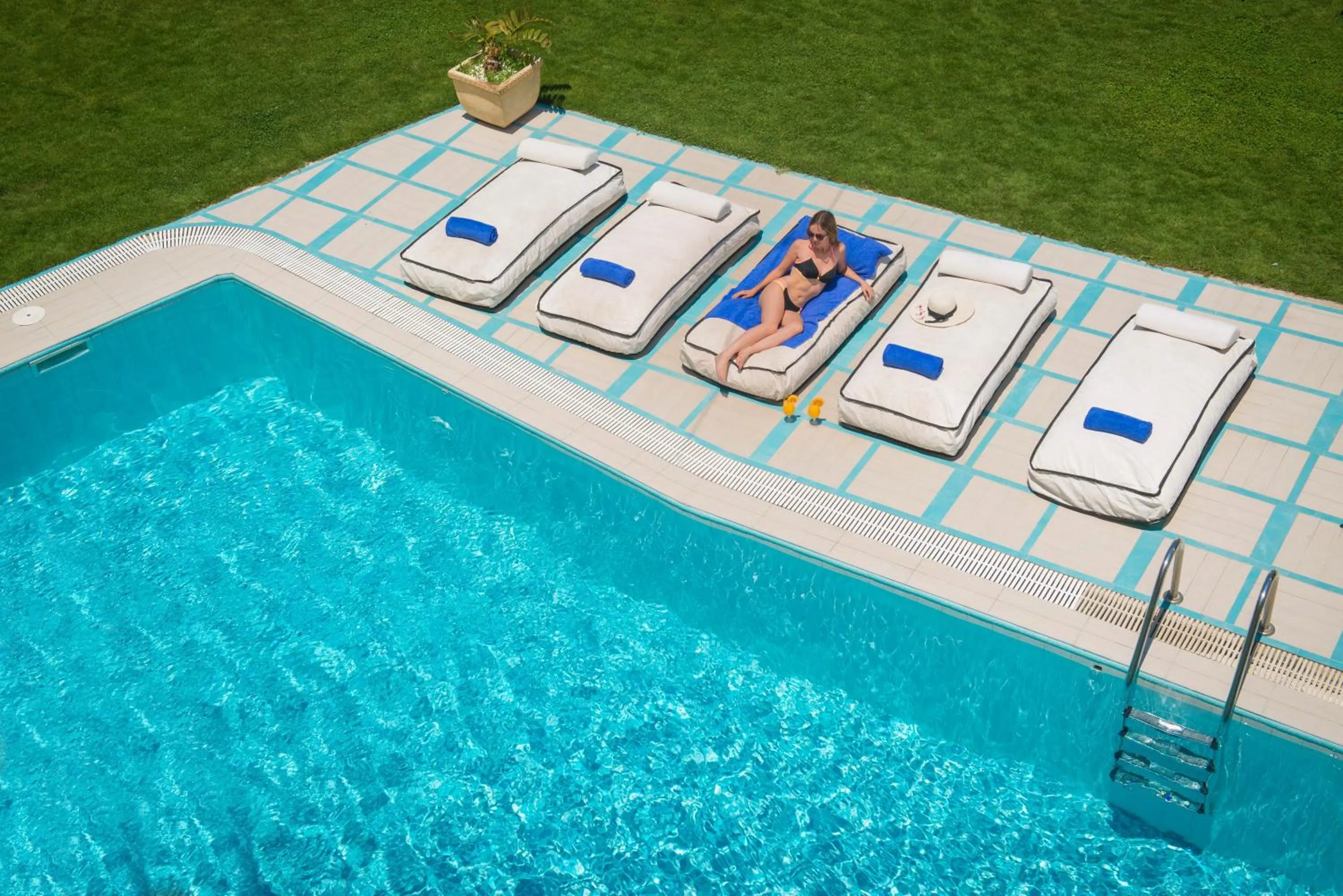 Pool view in Anesis Blue Boutique Hotel