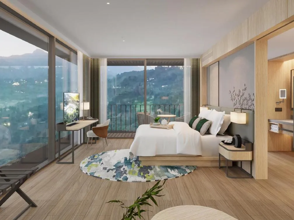 Bed in Royal Tulip Gunung Geulis Resort and Golf