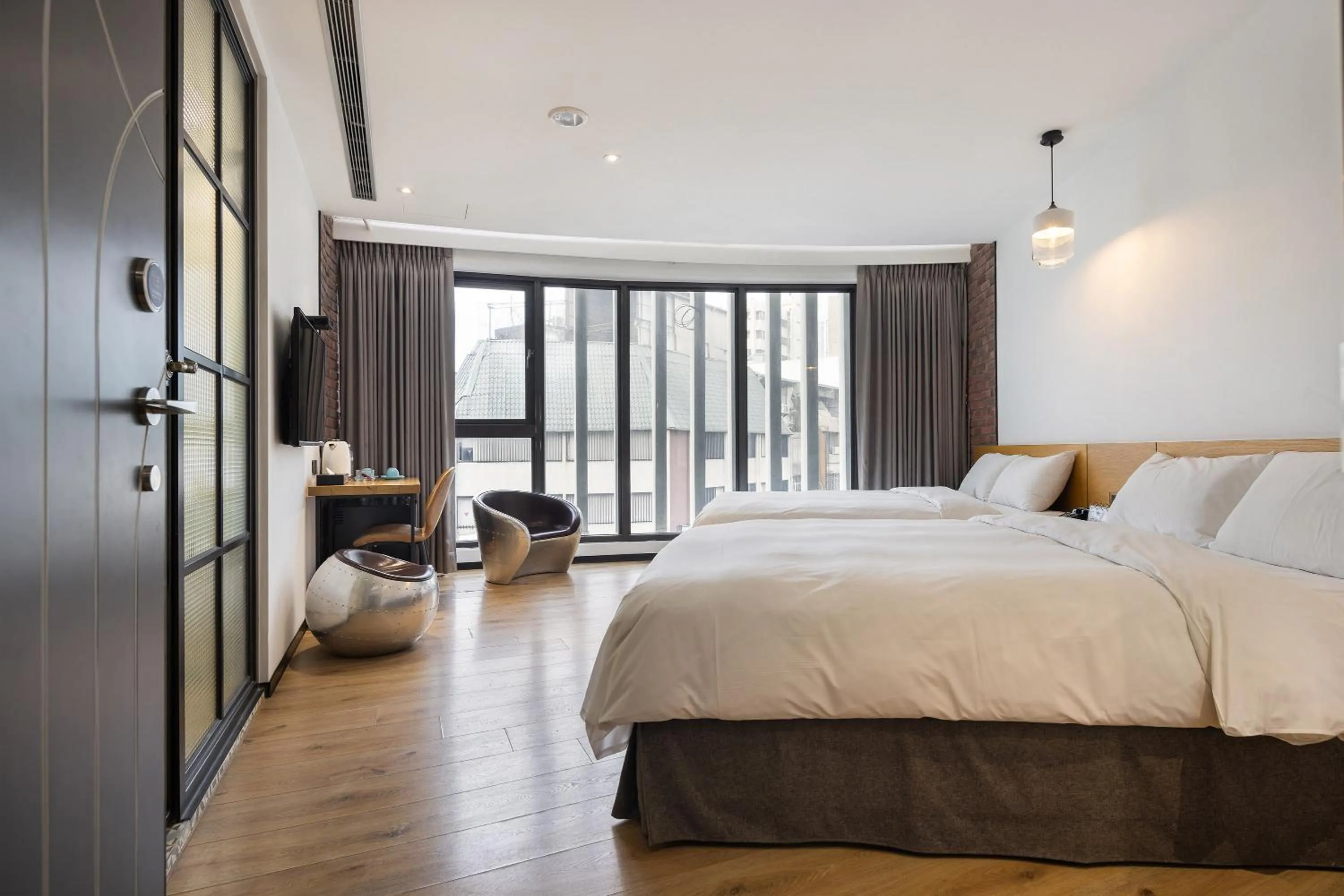 Bed in BlueSky Hotel