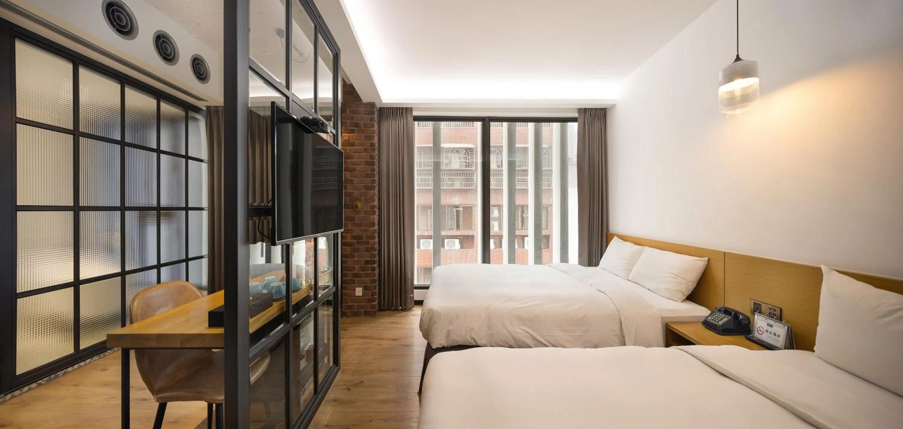 Bed in BlueSky Hotel