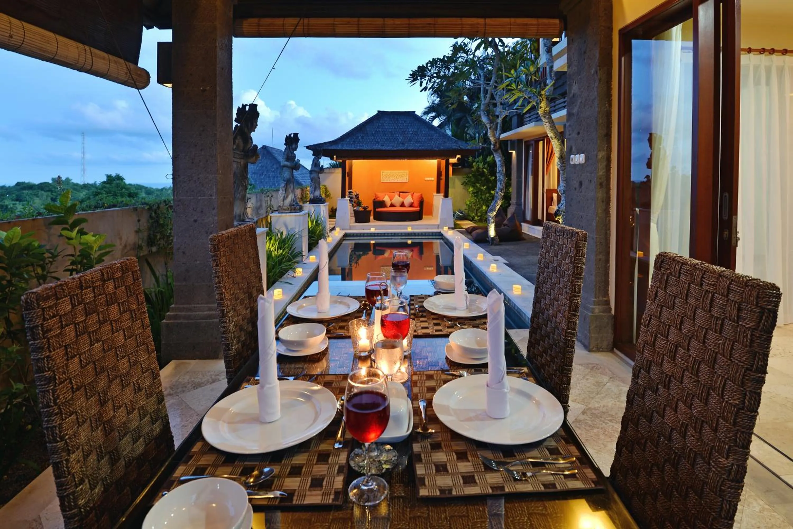 Dining area in Villa Lidwina by Nagisa Bali