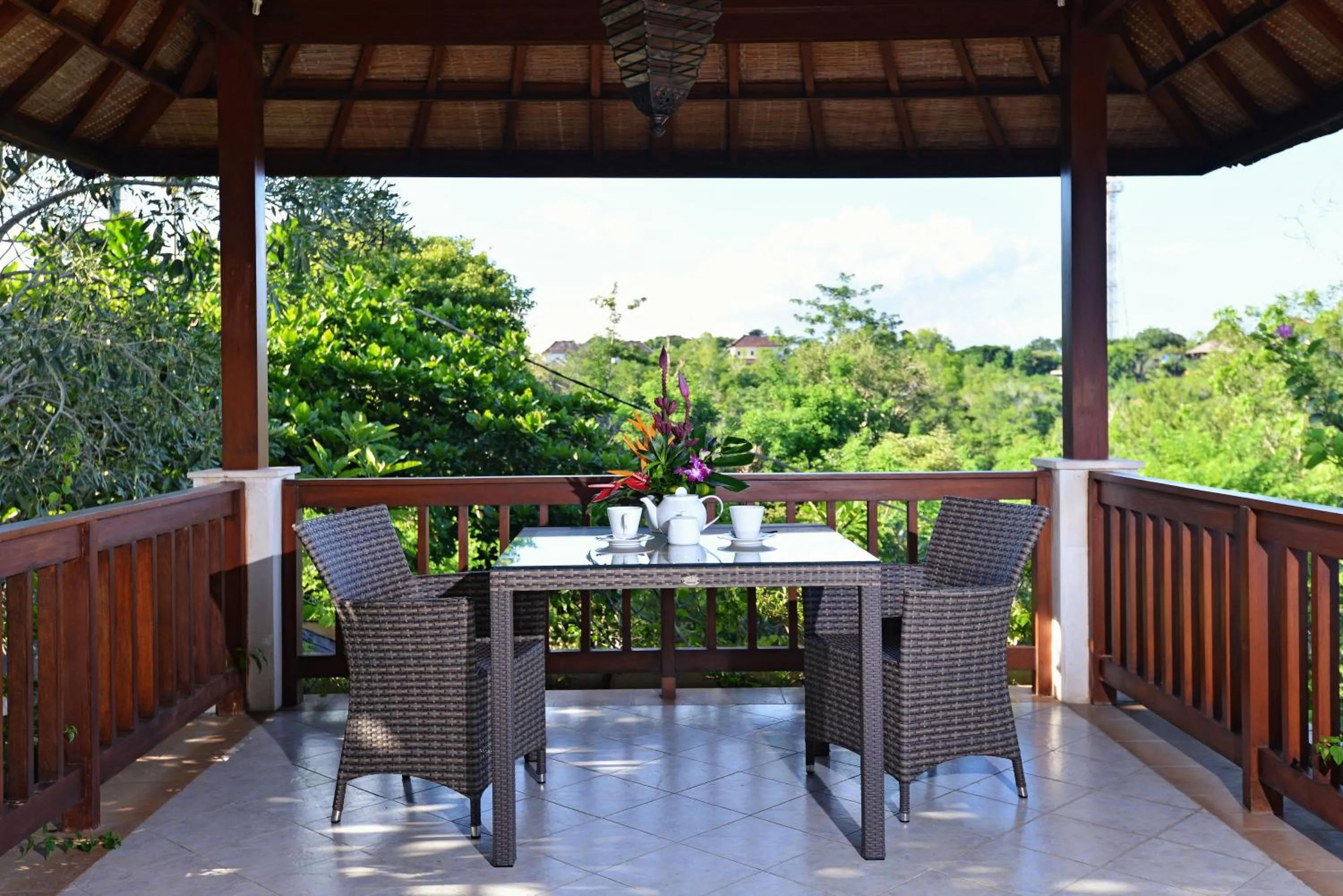 Balcony/Terrace in Villa Lidwina by Nagisa Bali