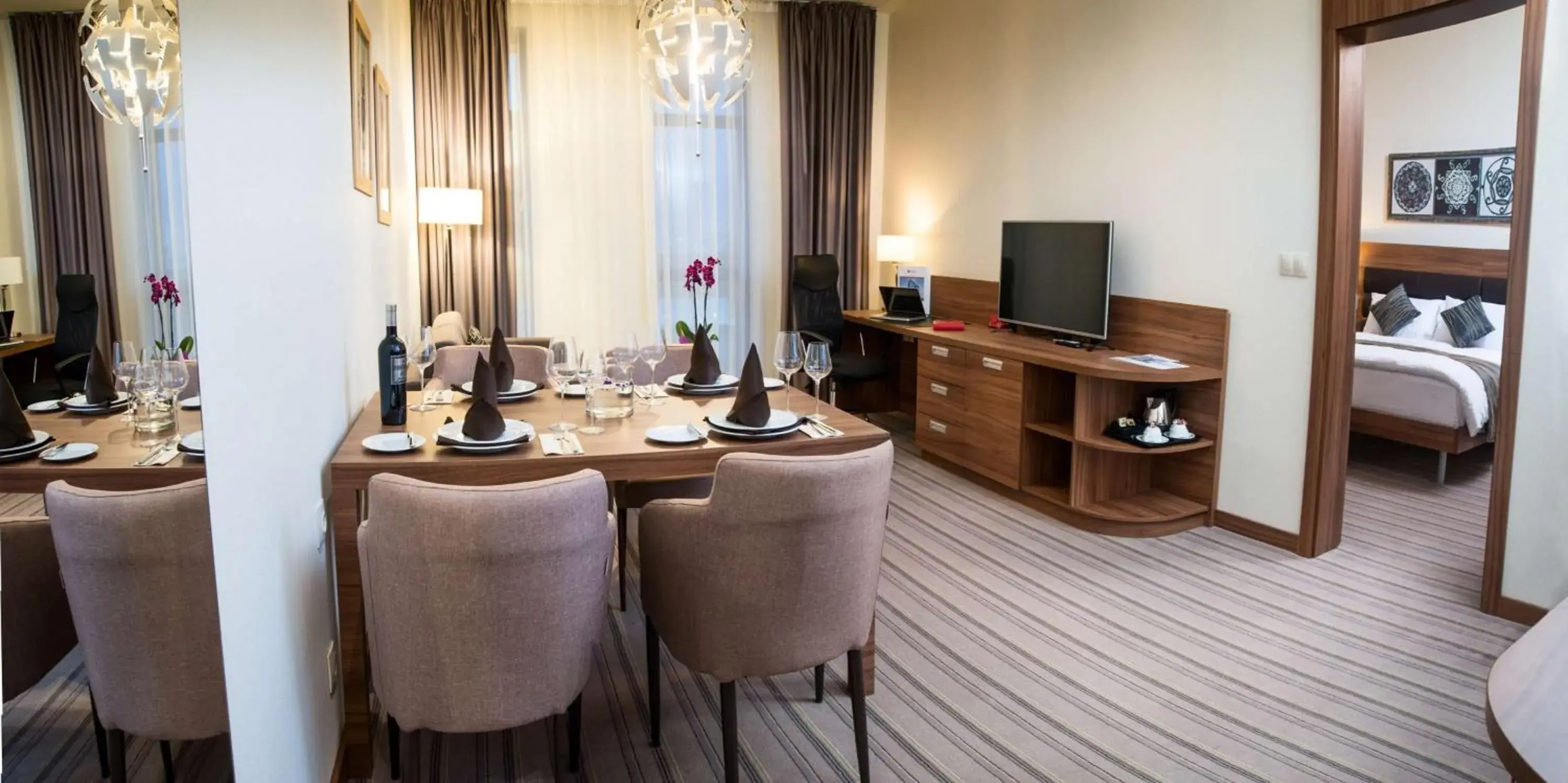 Business Suite with Complimentary Water, Free WiFi, Free Tea and Coffee Equipment in Premier Sofia Airport Hotel Business Suite with Complimentary Water, Free WiFi, Free Tea and Coffee Equipment in Premier Sofia Airport Hotel