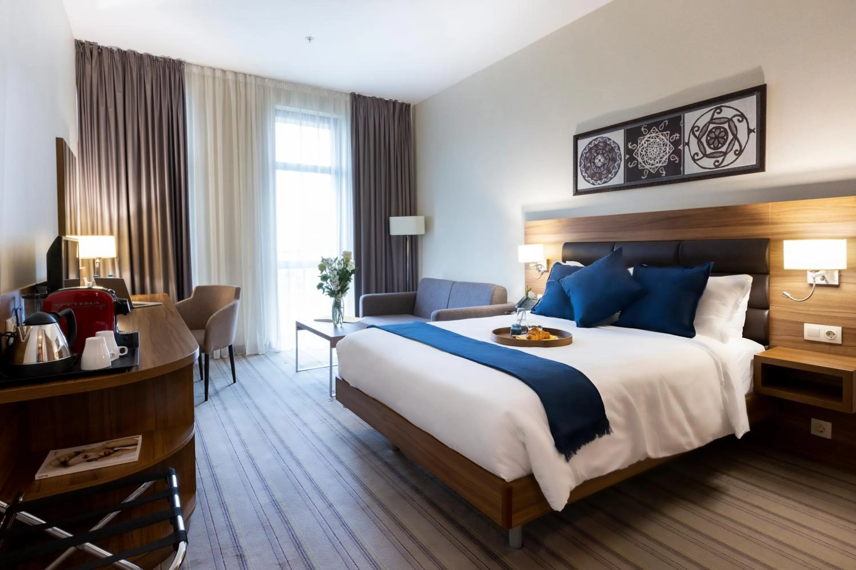 Bed in Premier Sofia Airport Hotel