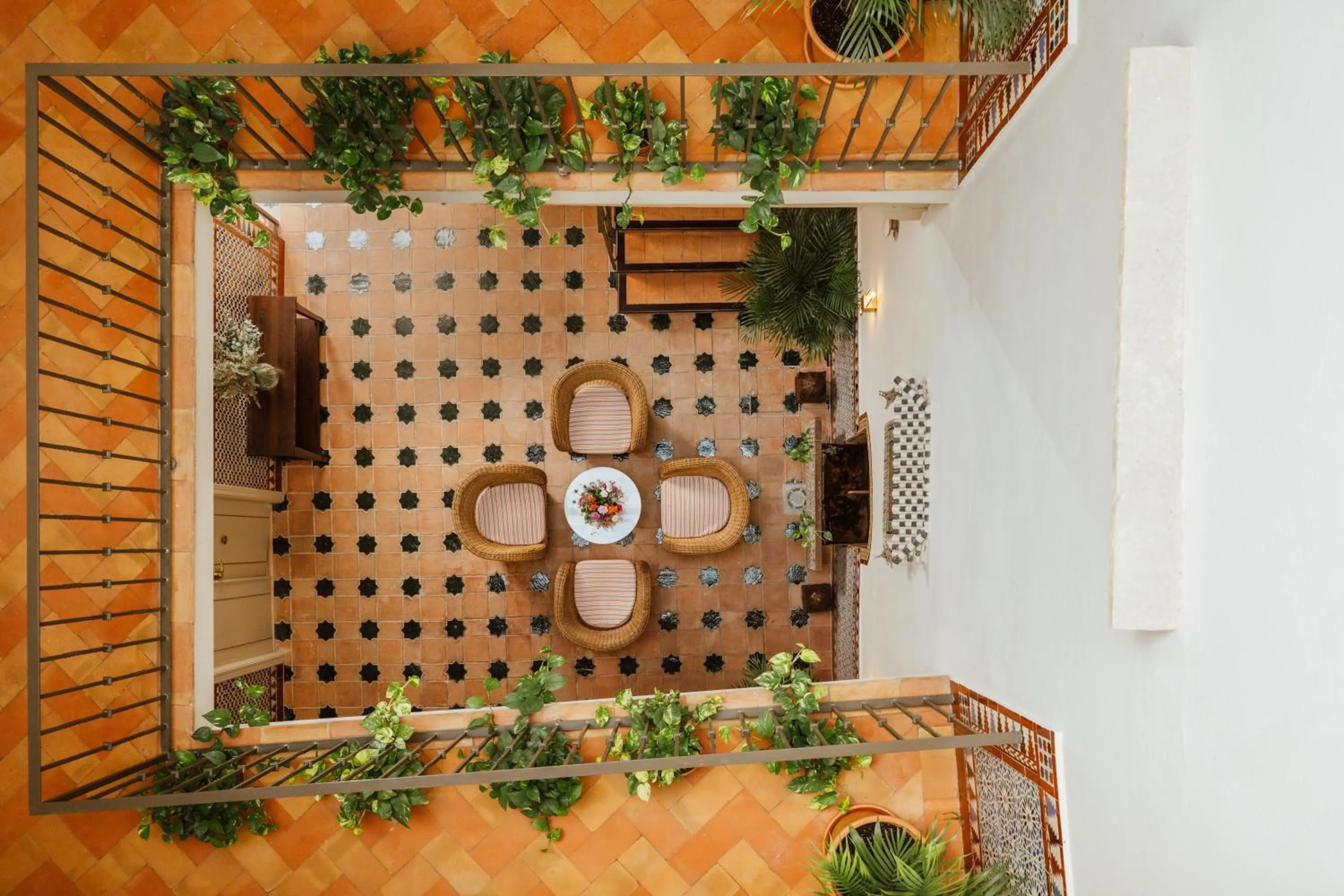 Patio in Hotel Boutique Casas de Santa Cruz