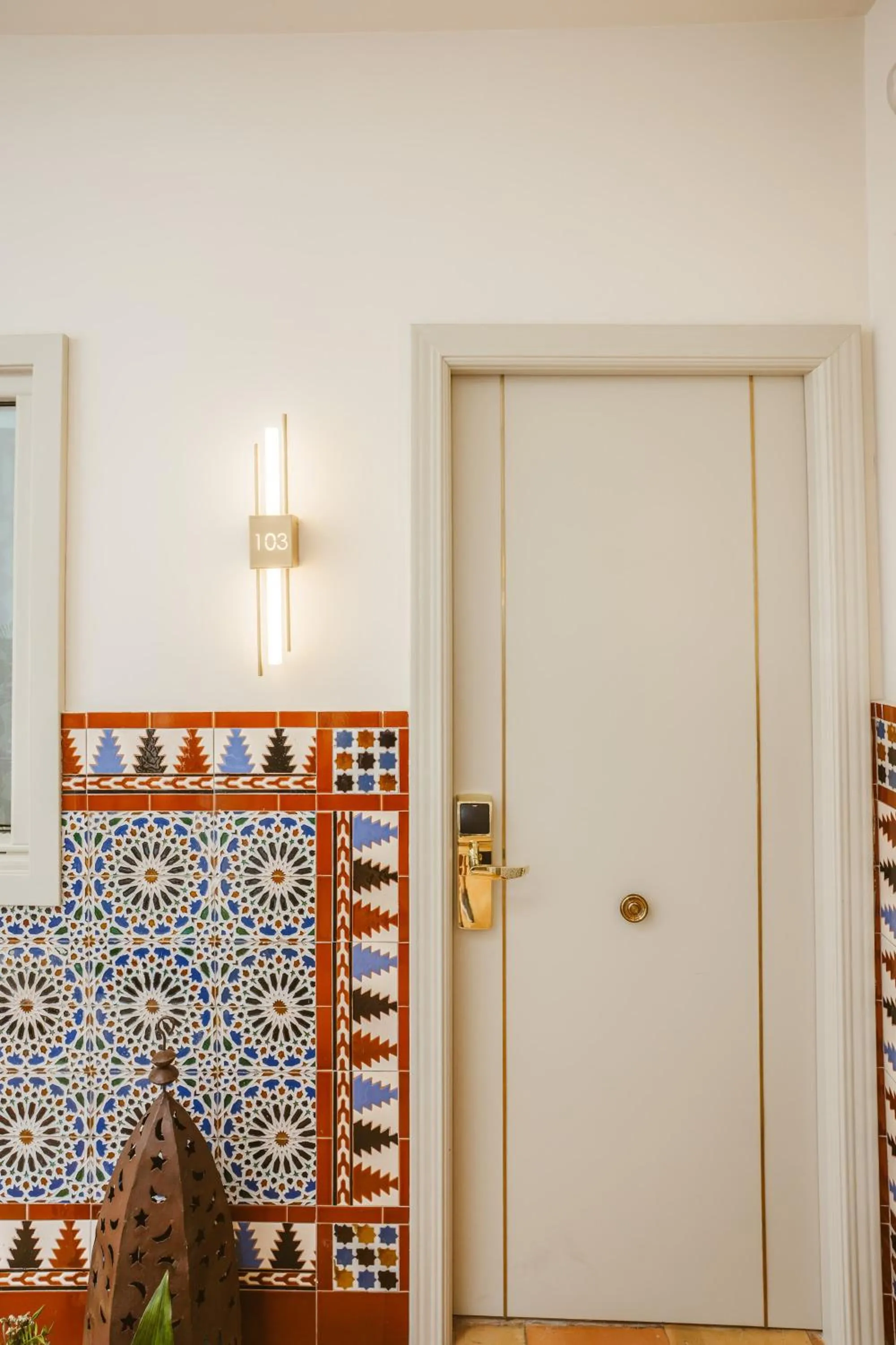 Decorative detail in Hotel Boutique Casas de Santa Cruz