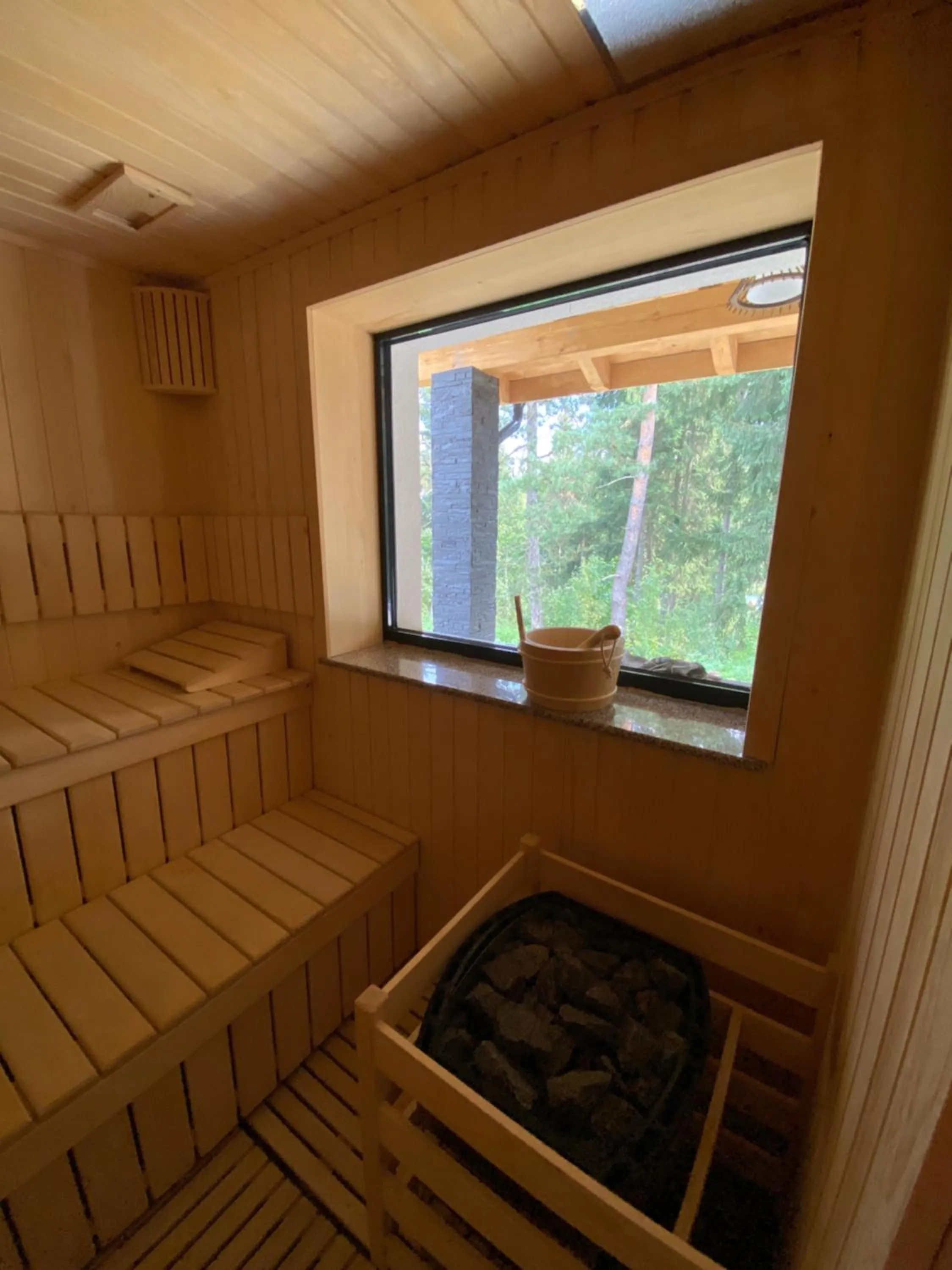 Sauna in Pensiunea Banffy