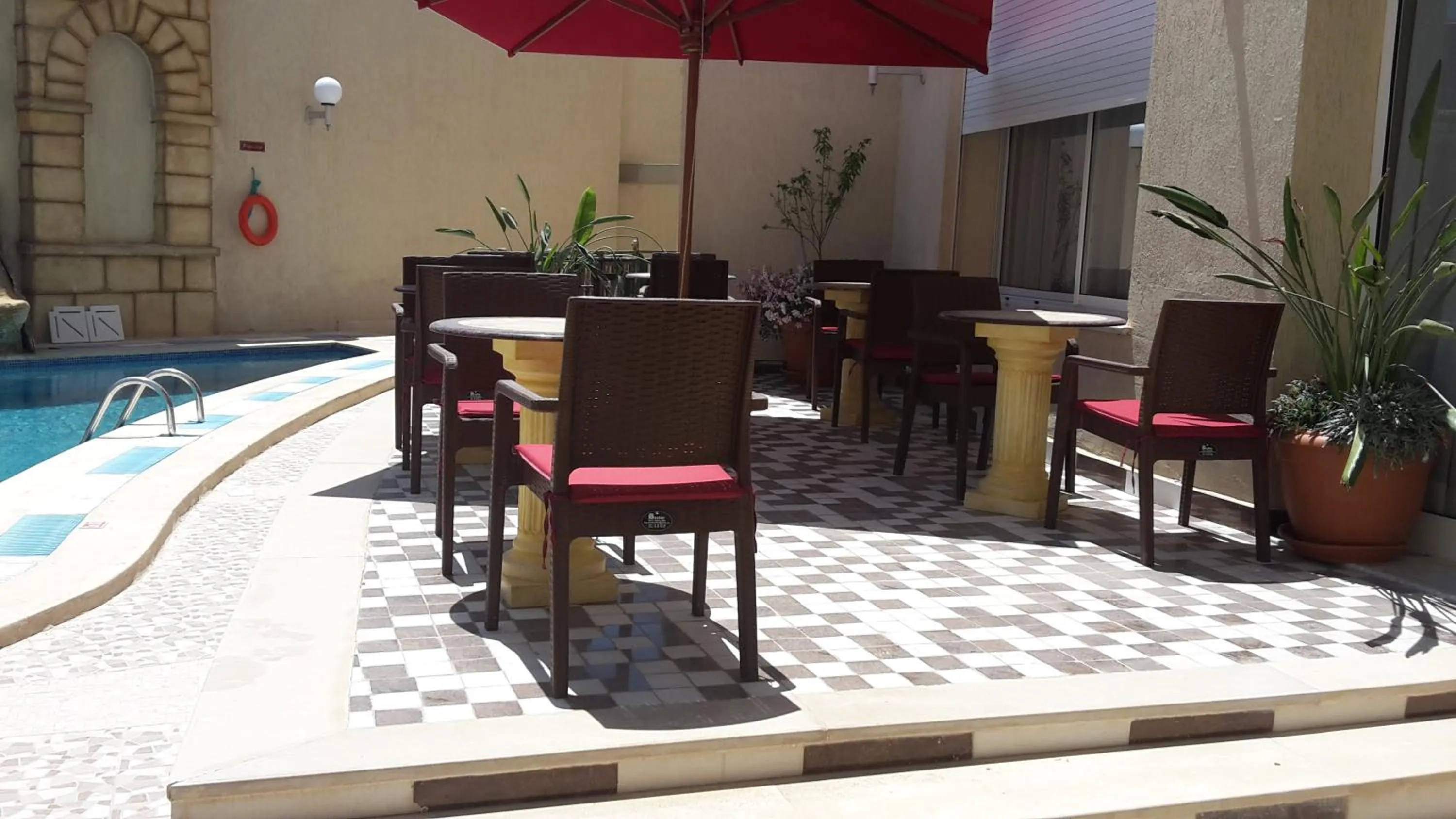 Patio in Hotel Julius
