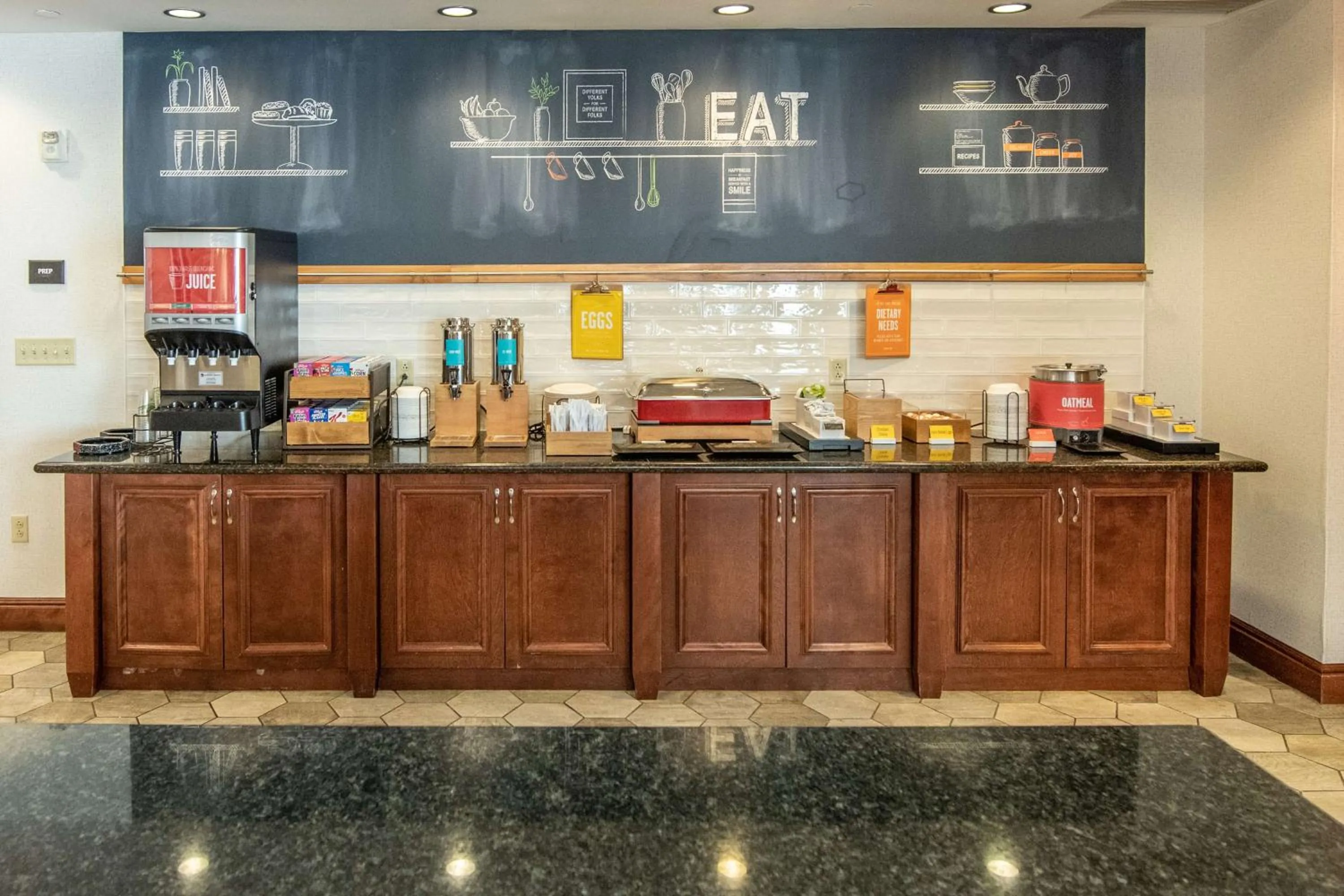 Breakfast in Hampton Inn Presque Isle