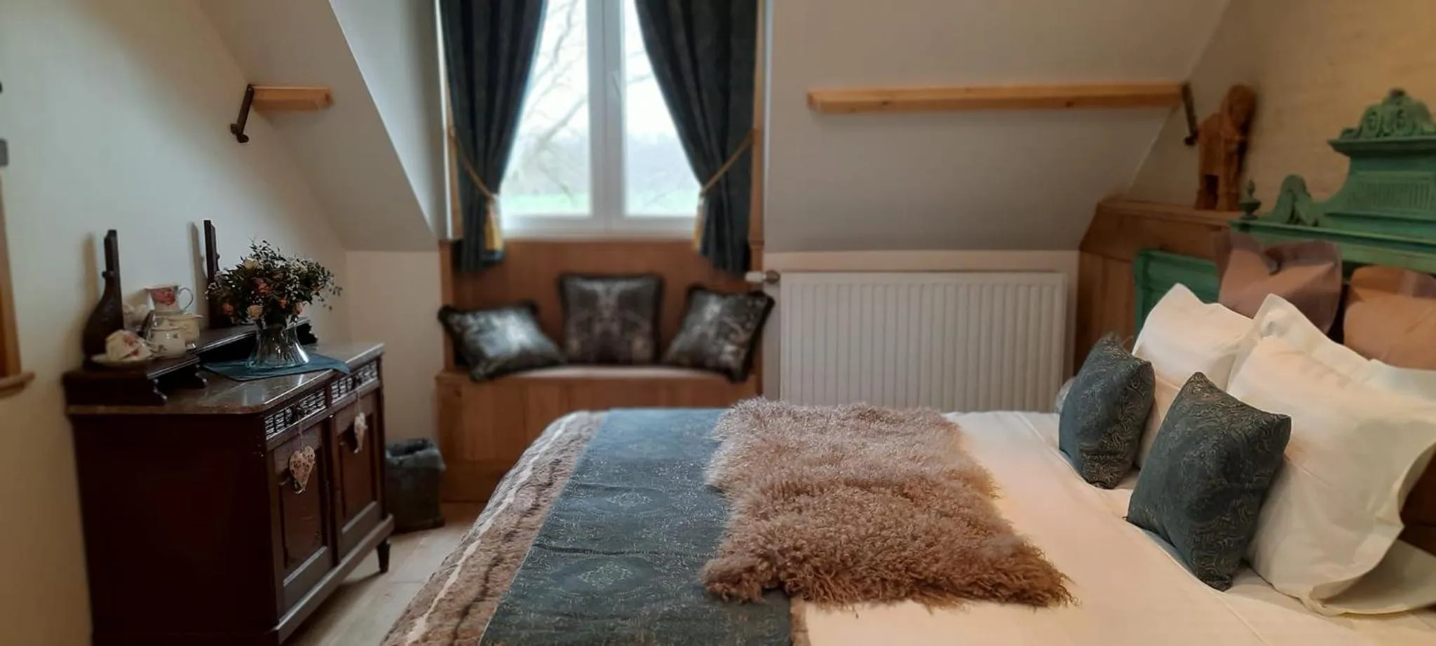 Photo of the whole room, Bed in De Blauwe Maaten