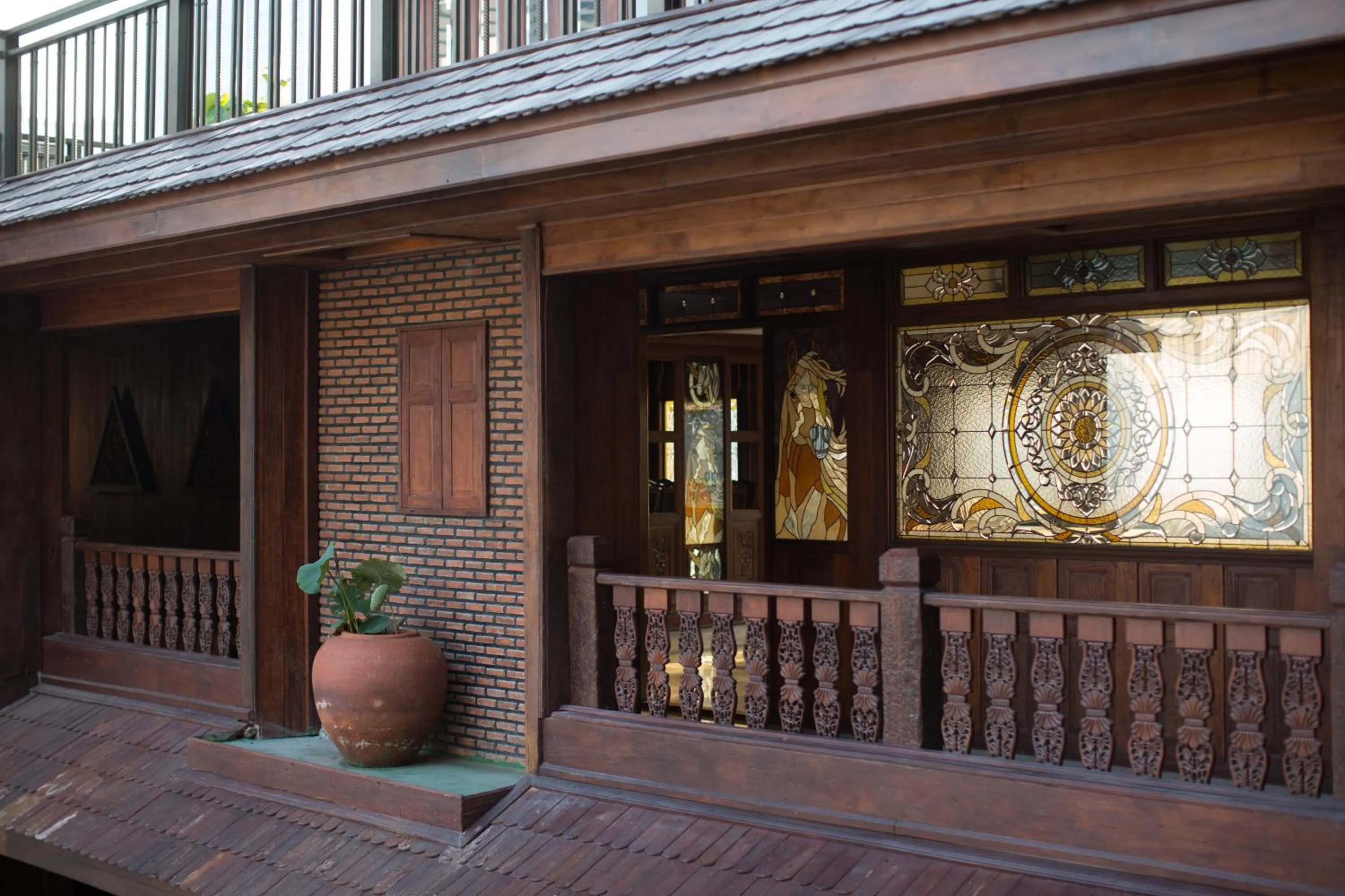 Decorative detail in True Siam Rangnam Hotel