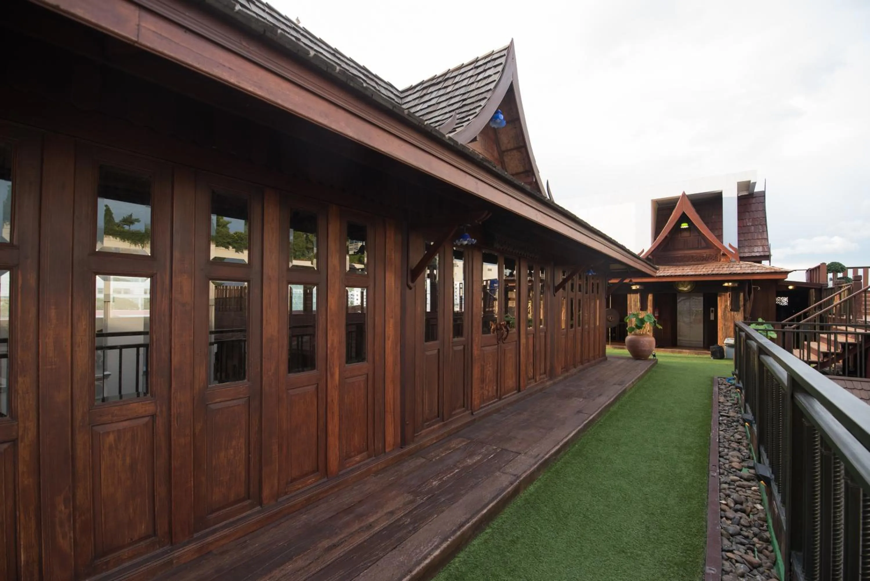 Decorative detail in True Siam Rangnam Hotel