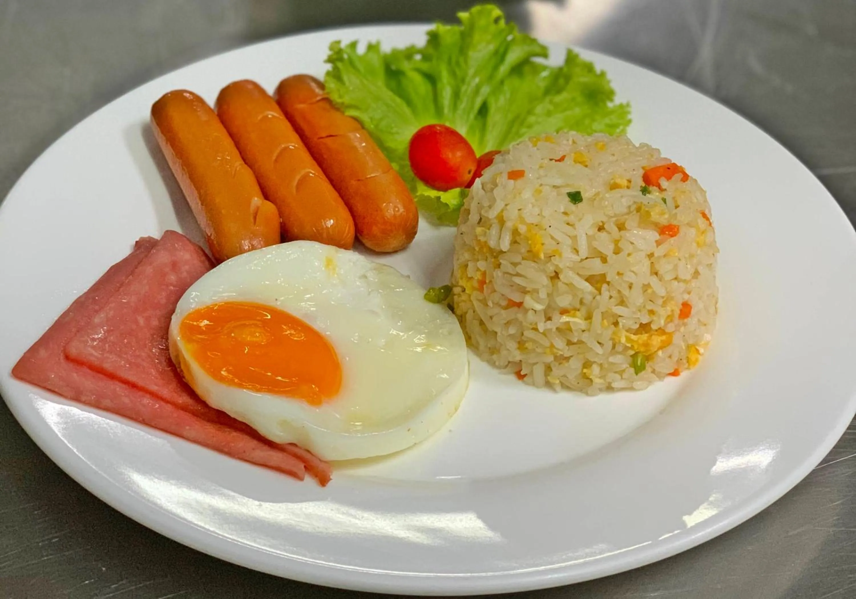 Asian breakfast in True Siam Rangnam Hotel