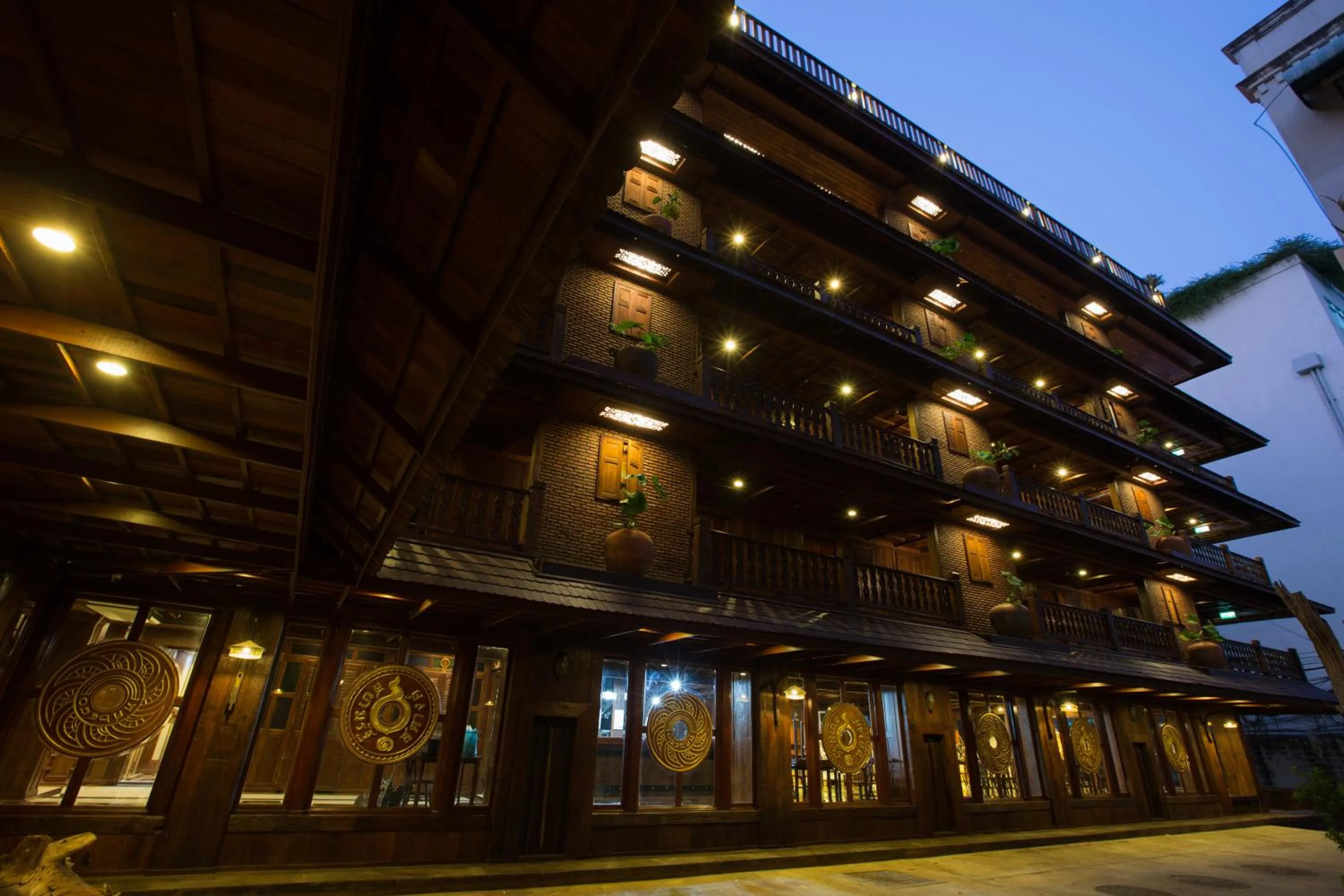 Property building in True Siam Rangnam Hotel