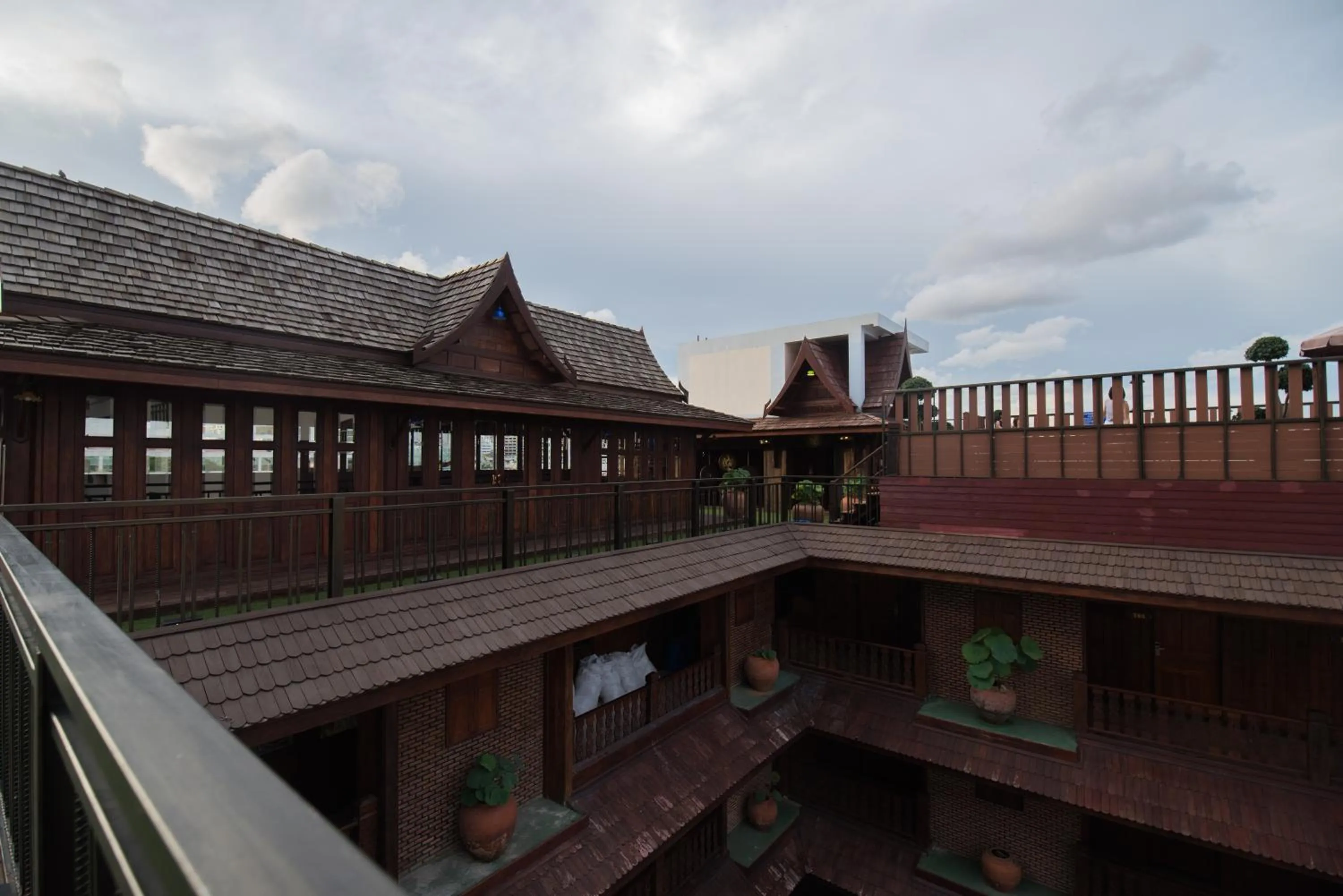 Bird's eye view in True Siam Rangnam Hotel