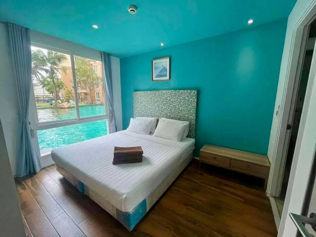 Bed in Atlantic Condo Resort Pattaya by Panisara