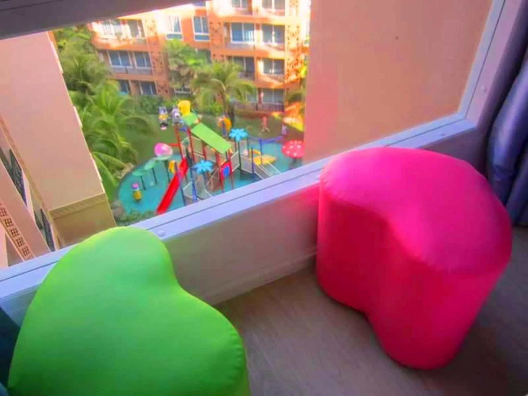 Pool view in Atlantic Condo Resort Pattaya by Panisara