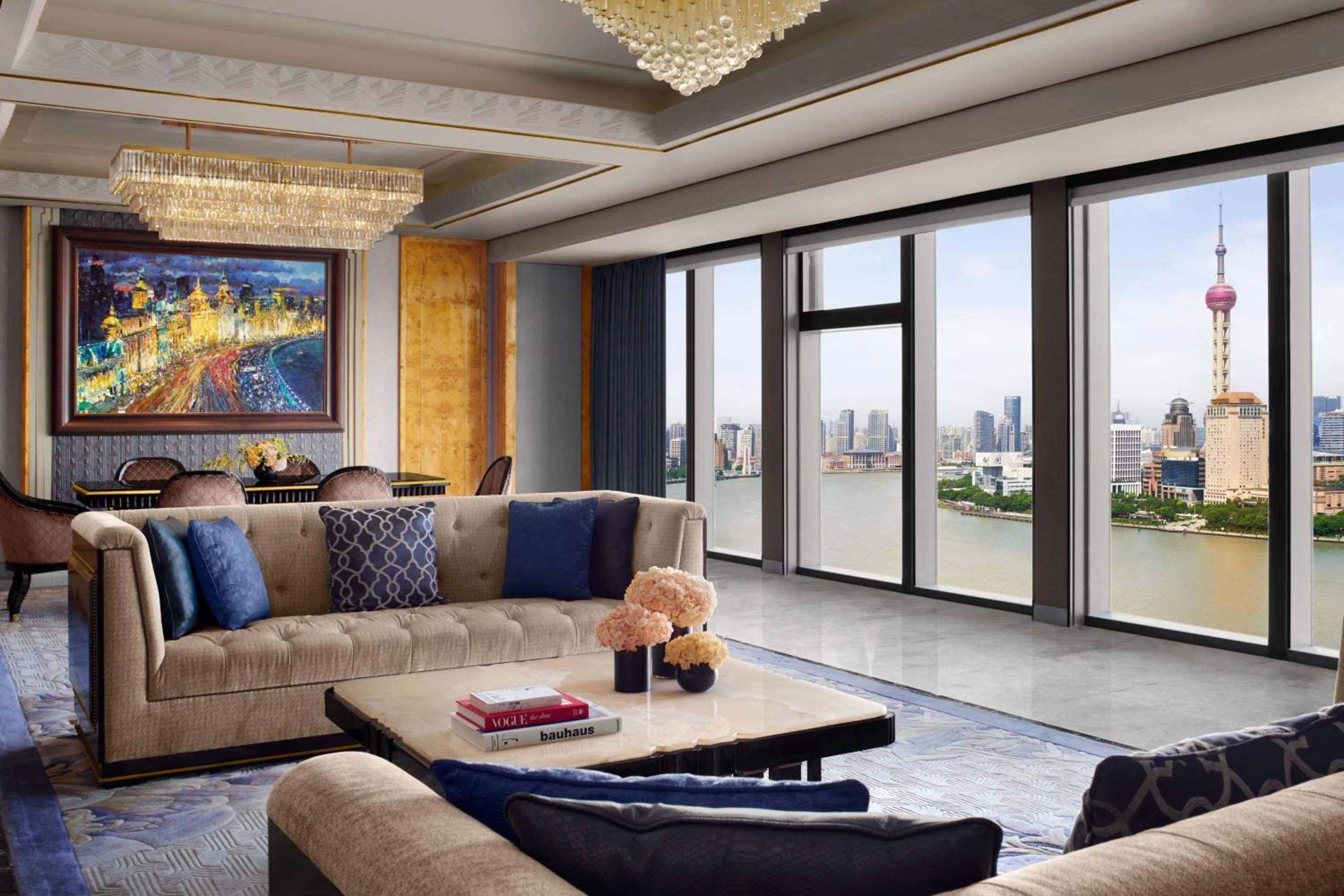 Living room in The St. Regis on the Bund, Shanghai