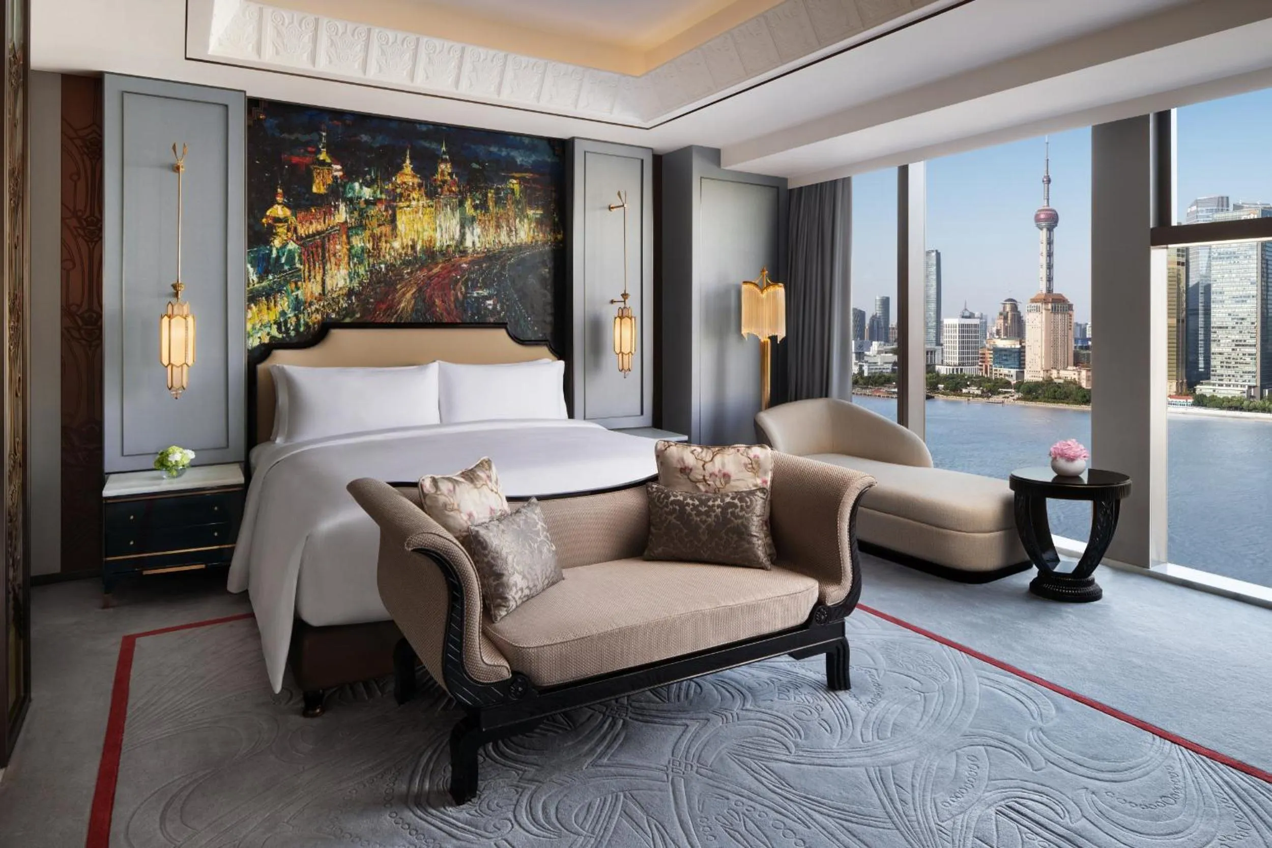 Bed in The St. Regis on the Bund, Shanghai