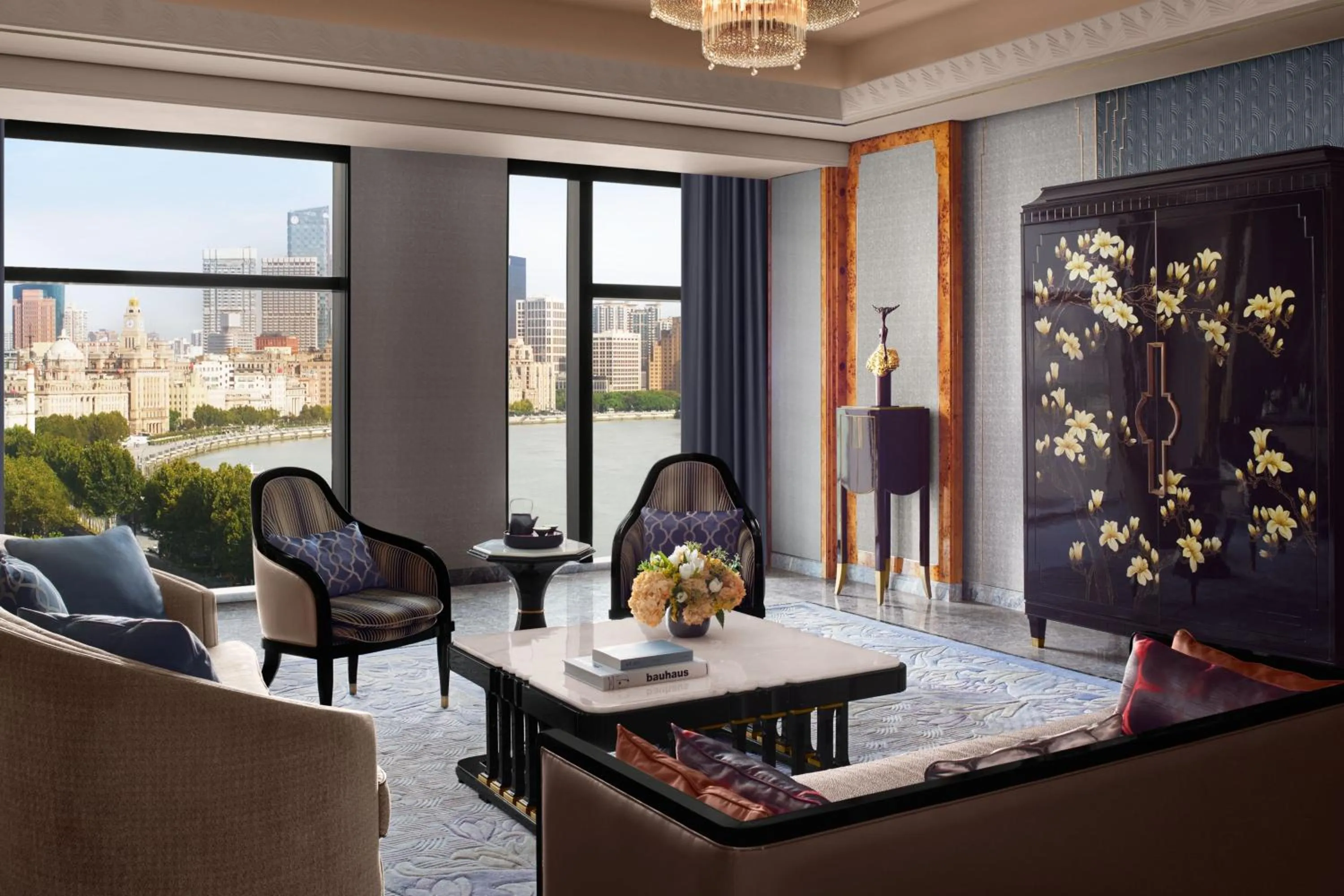 Living room in The St. Regis on the Bund, Shanghai