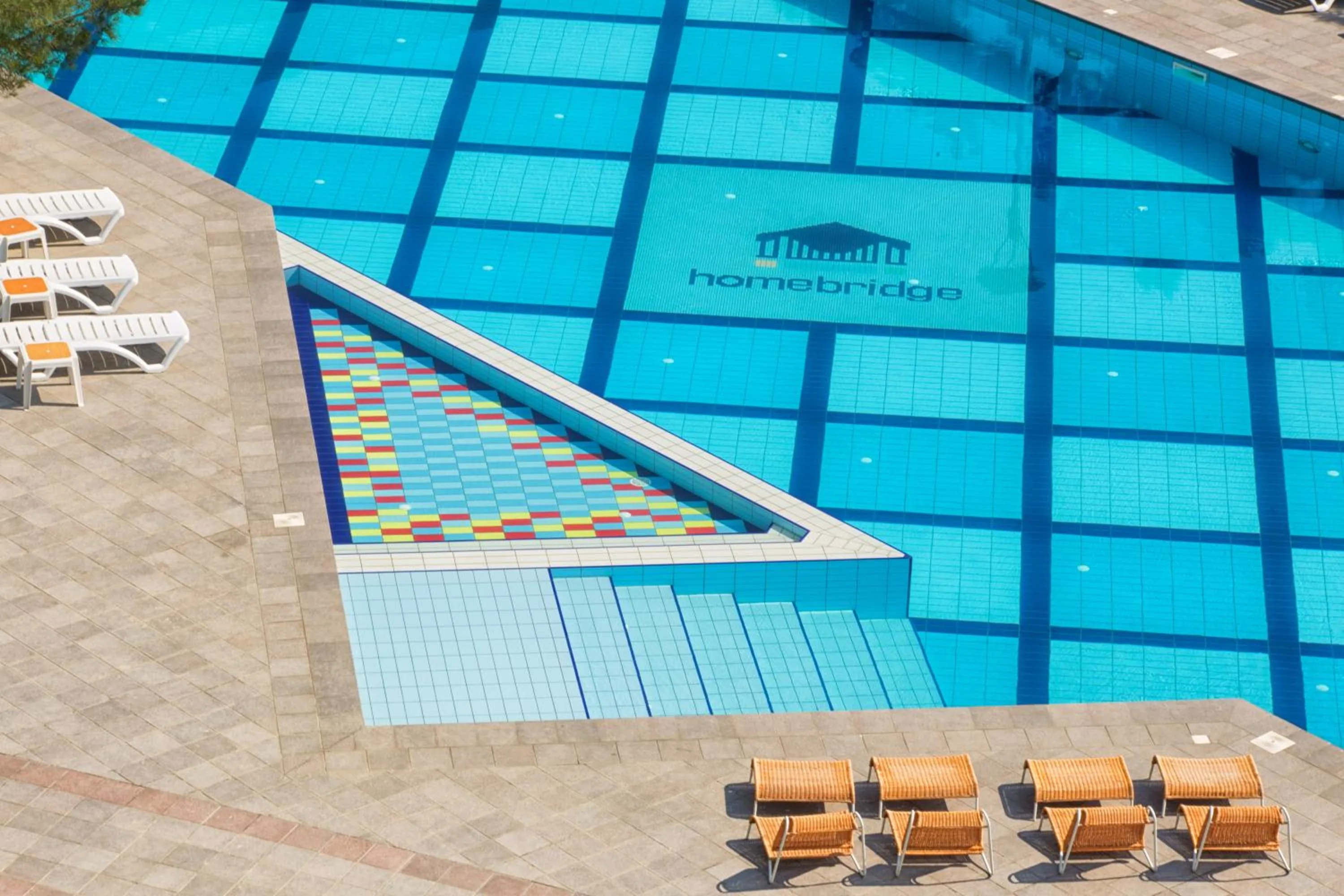 Pool view in HomeBridge Hotel Apartments