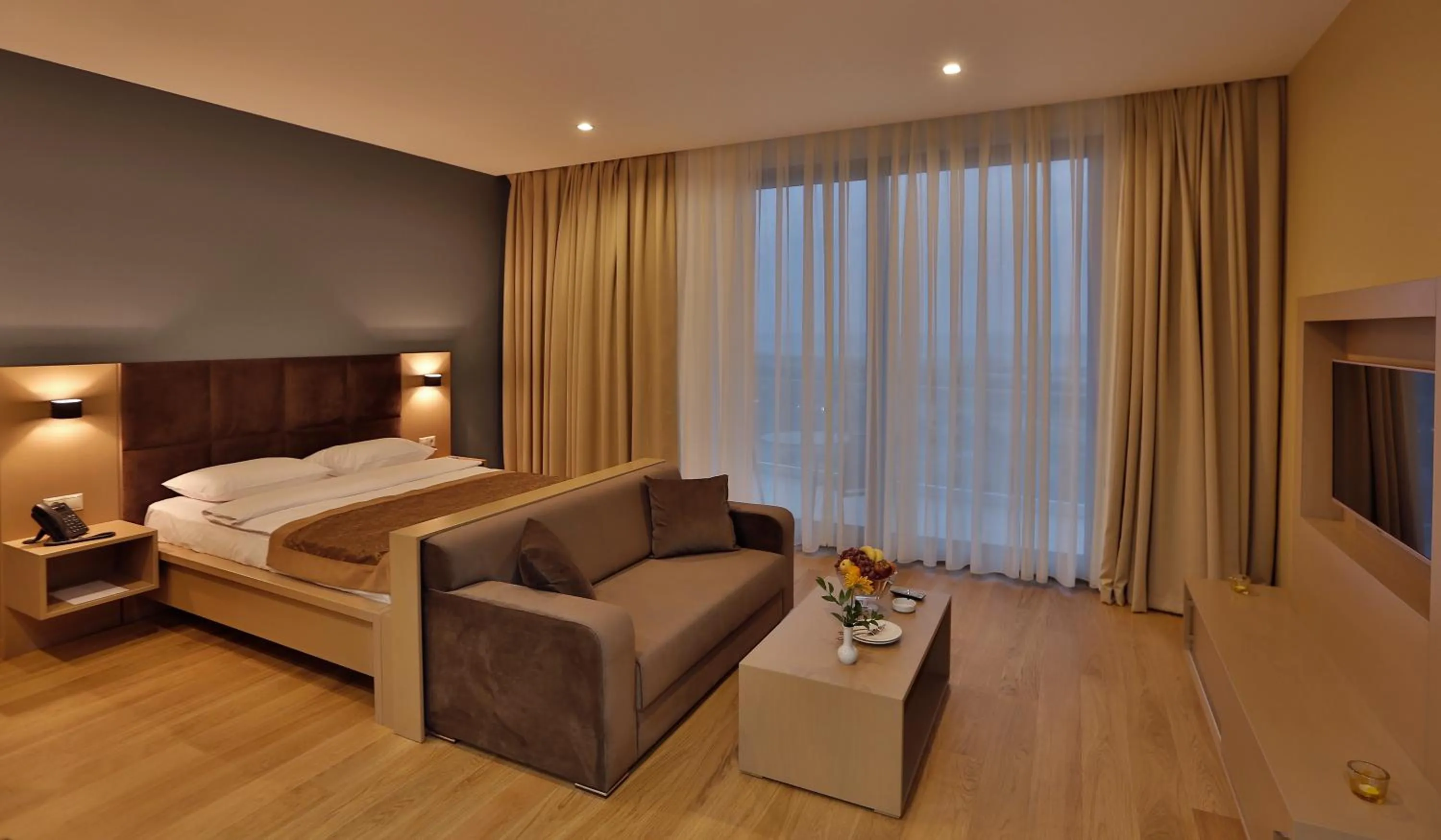 Decorative detail, Bed in HomeBridge Hotel Apartments