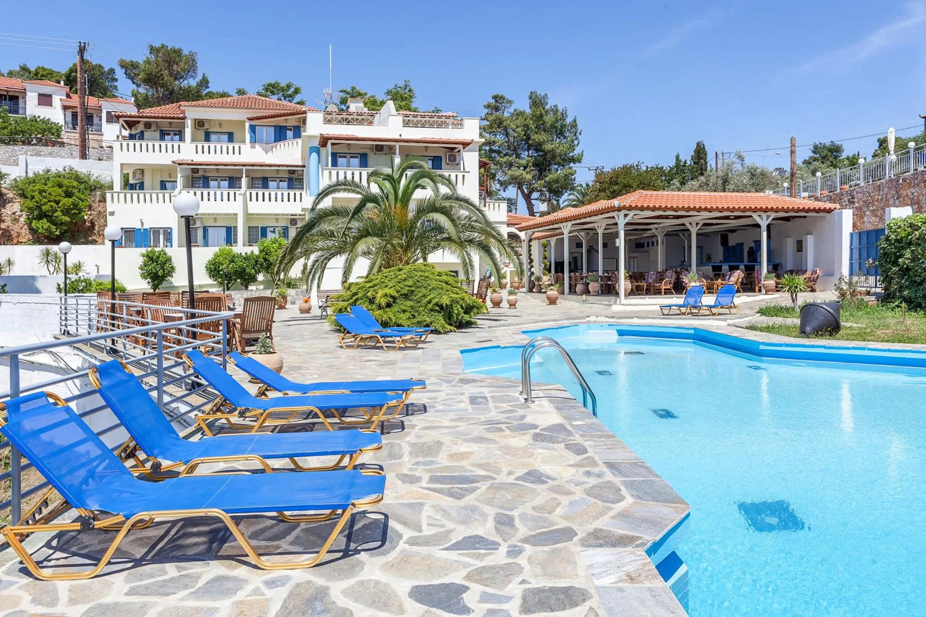 Swimming pool in Stafylos Suites & Boutique hotel