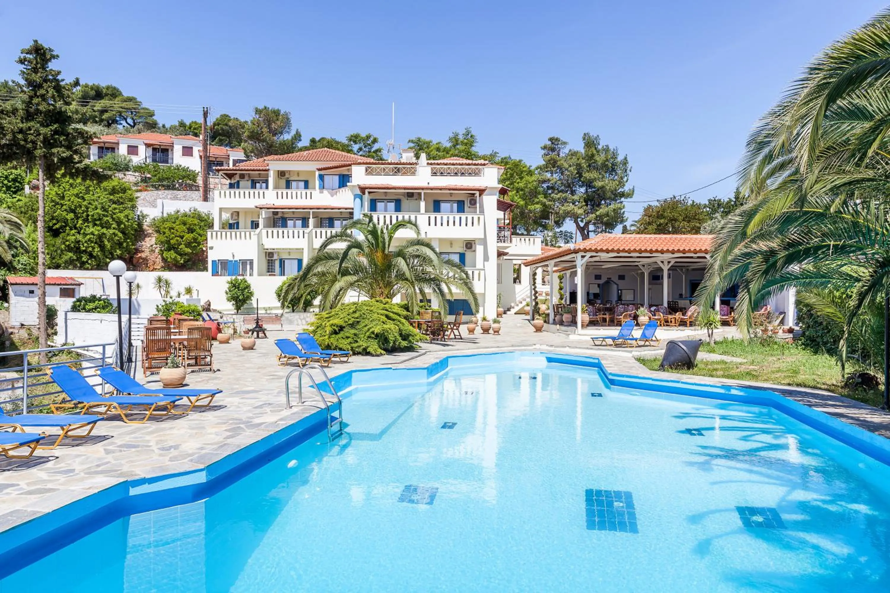 Swimming pool in Stafylos Suites & Boutique hotel