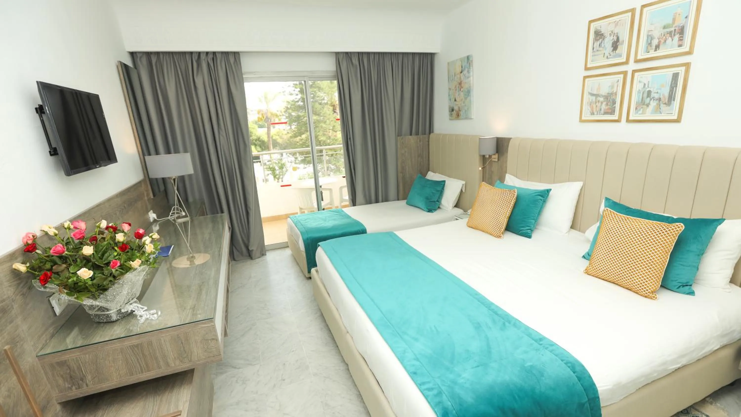 Bed in Hotel Marhaba Beach