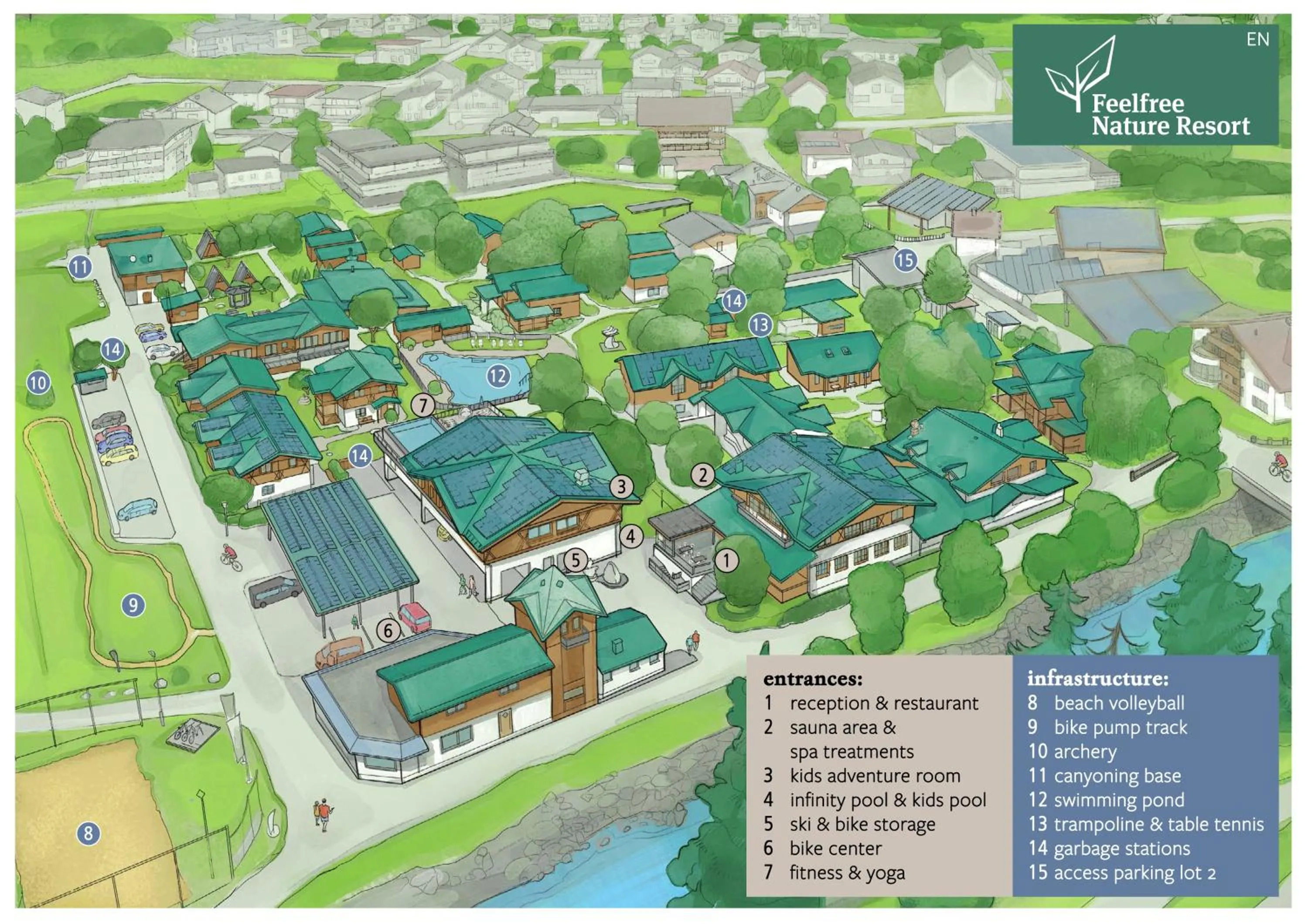 Floor plan in Feelfree Nature Resort