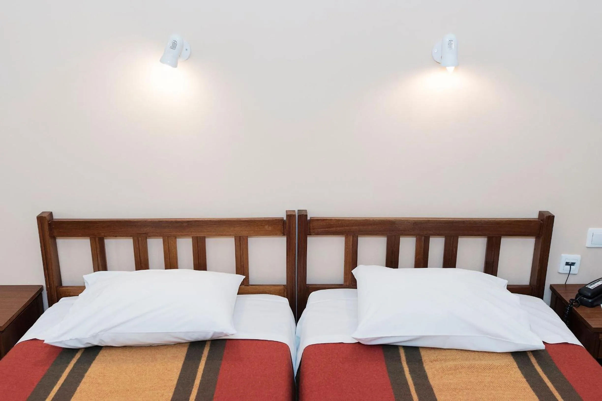 Bed in Hotel Alexandros