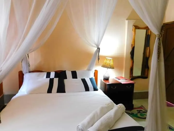 Bed in Kivu Resort