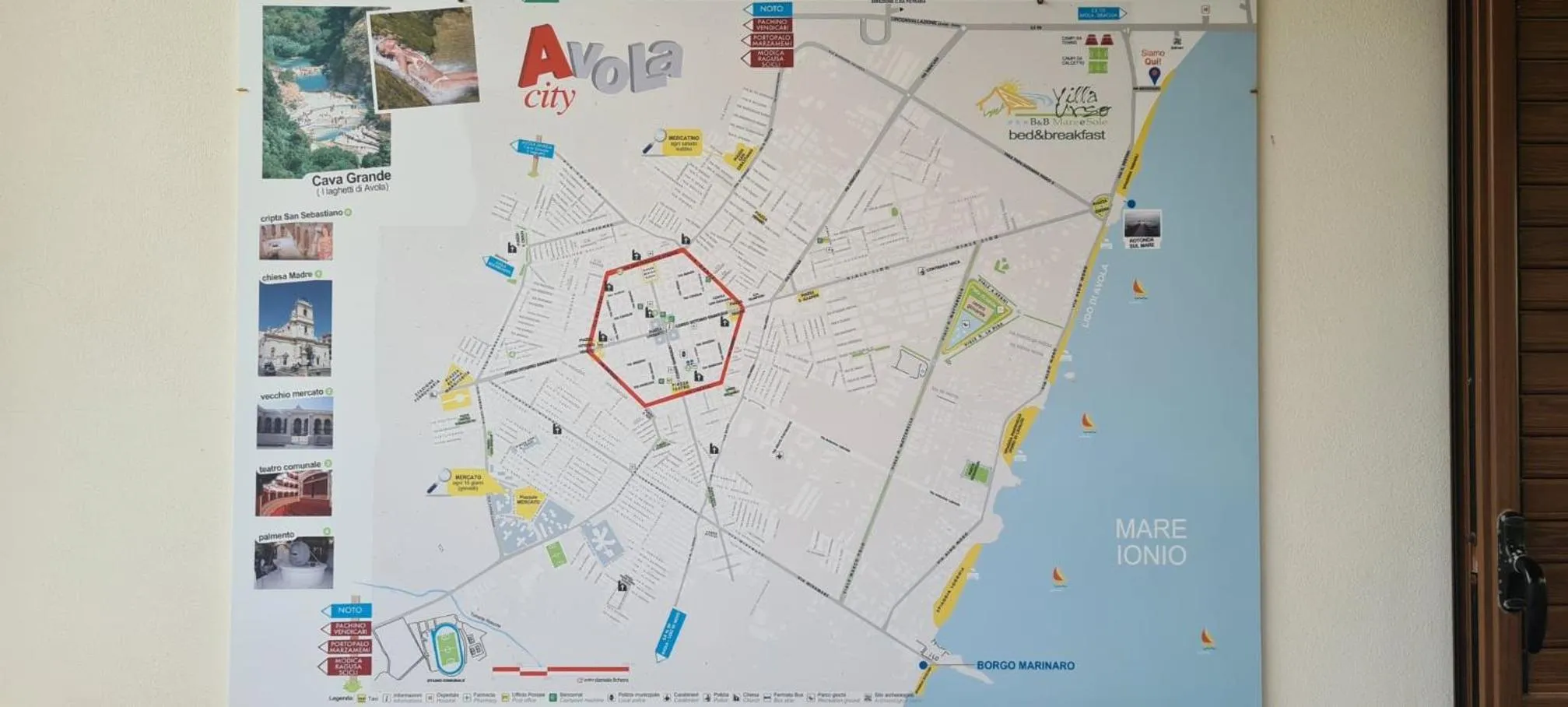 Area and facilities in Mare e Sole Villa Urso