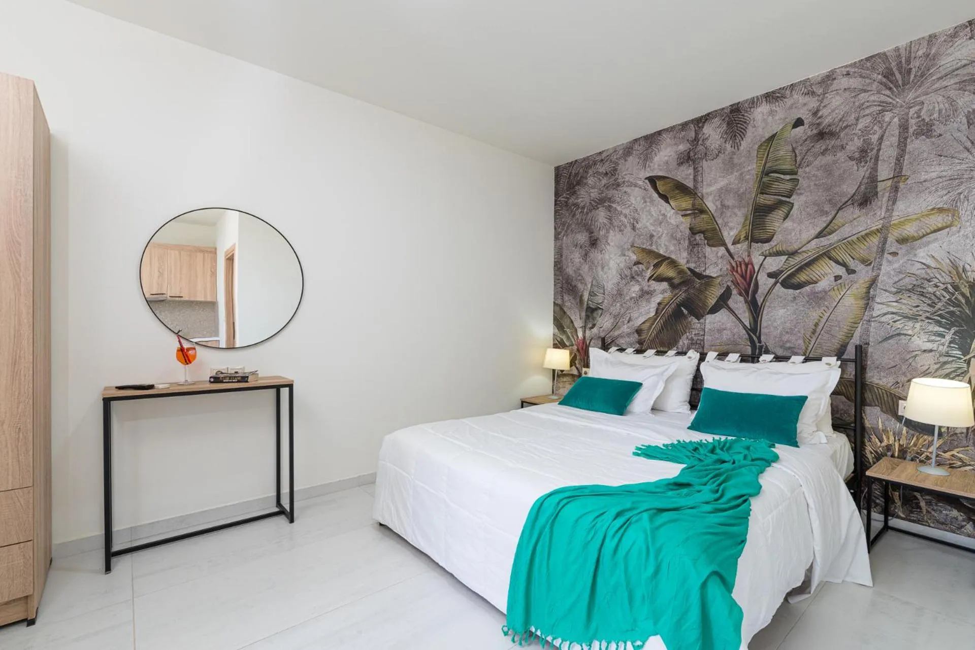 Bedroom, Bed in Angela Studios Apartments