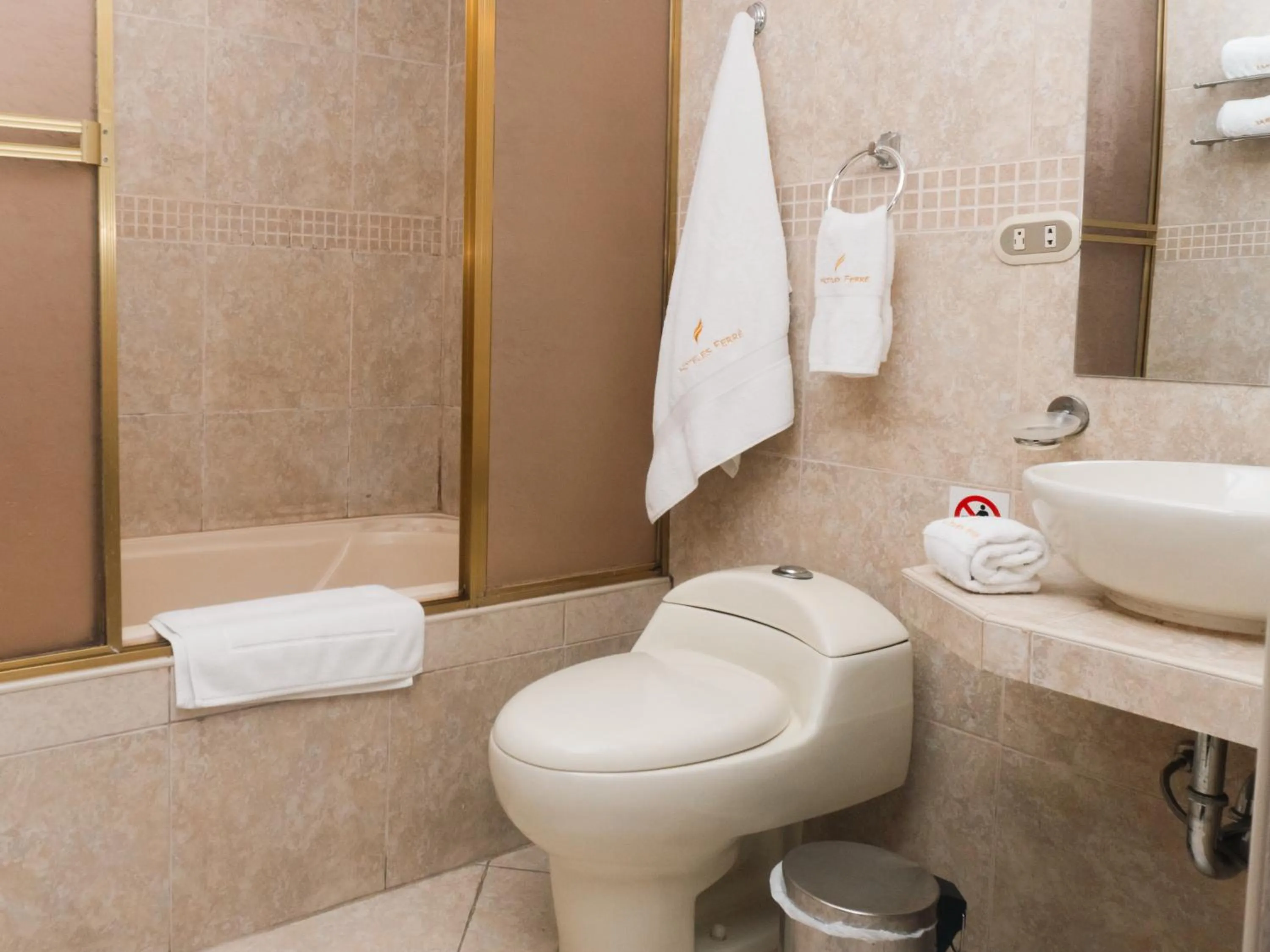 Shower in Hotel Ferré Miraflores