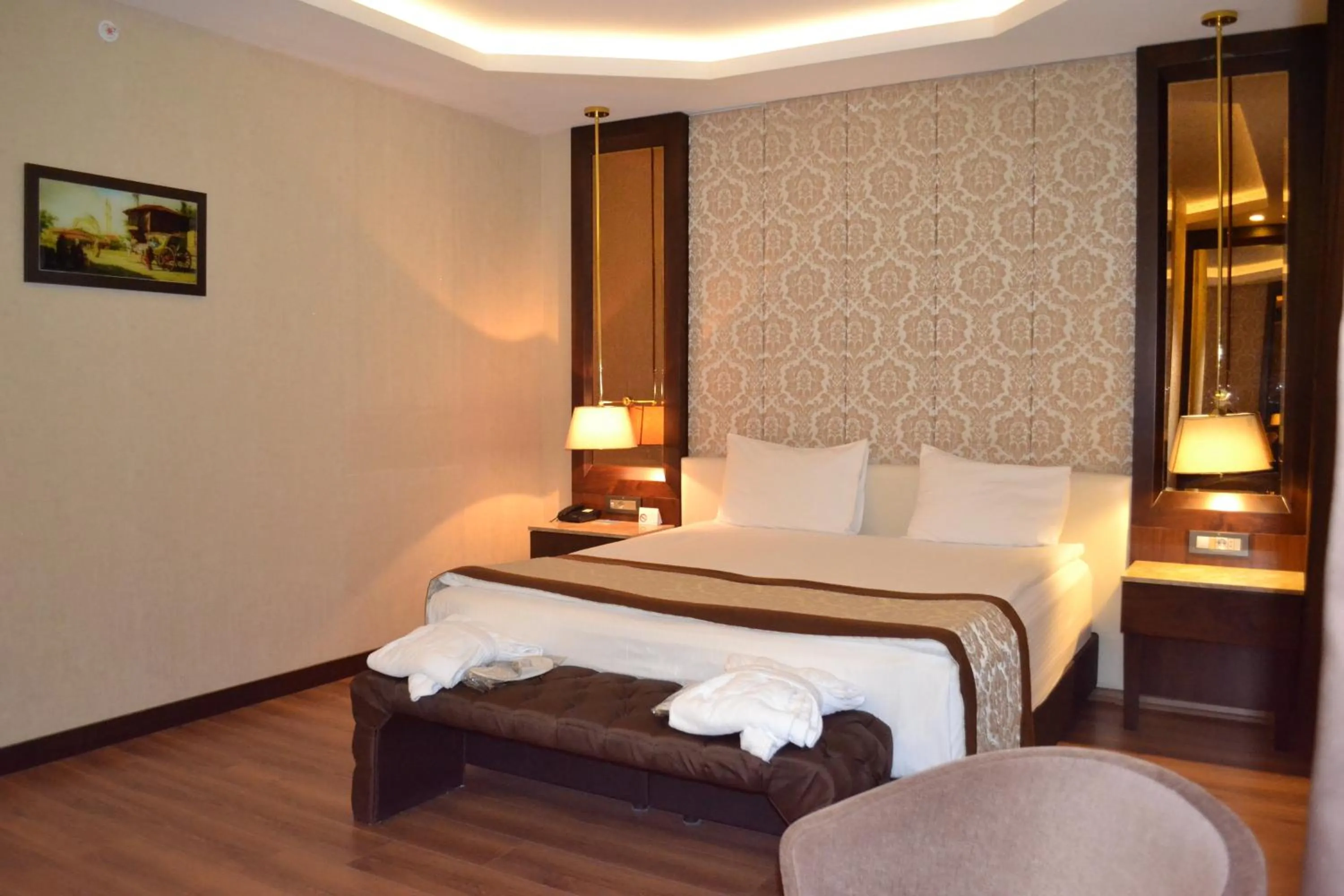Bed in Gulumser Hatun Termal Hotel & Spa