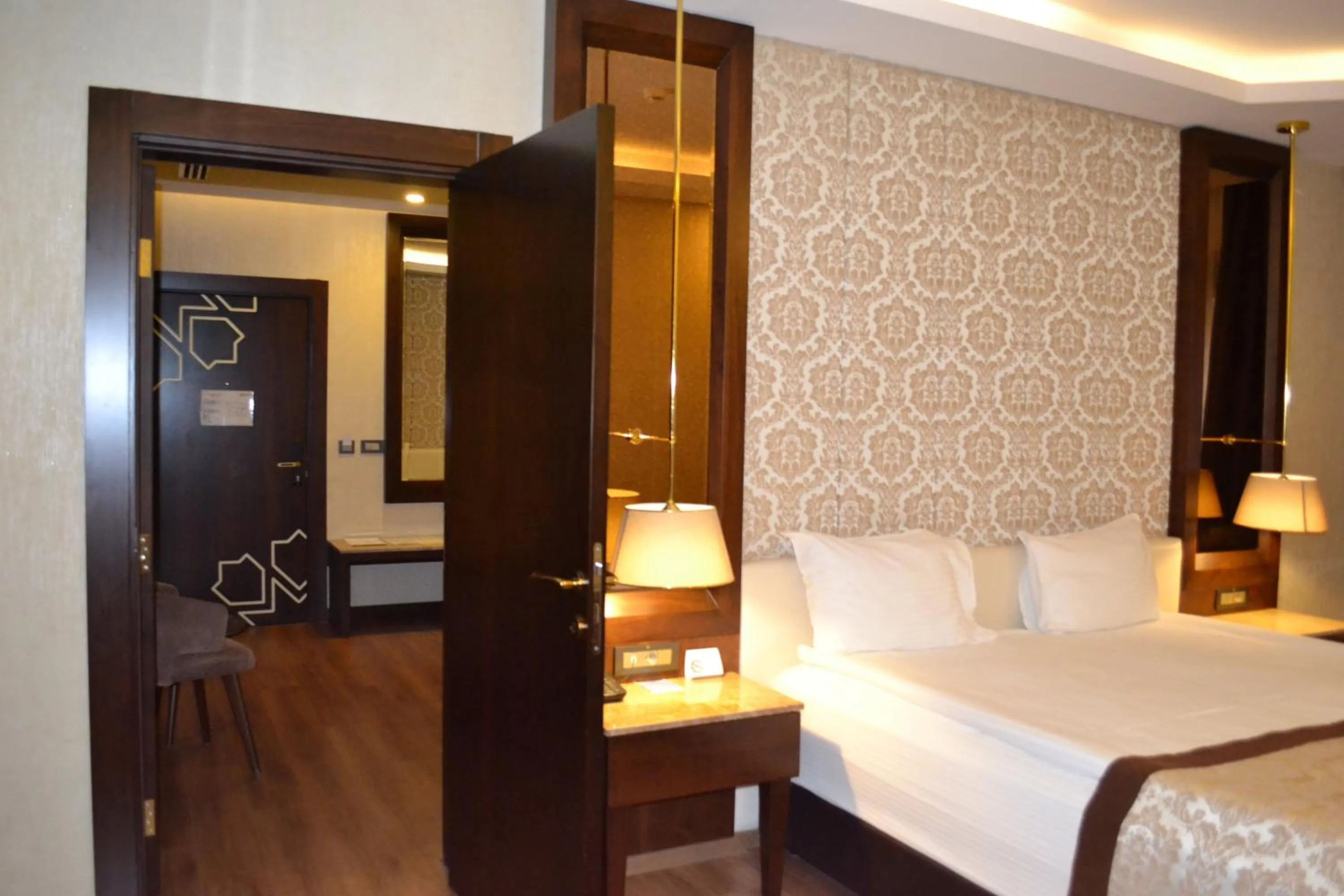 Bed in Gulumser Hatun Termal Hotel & Spa